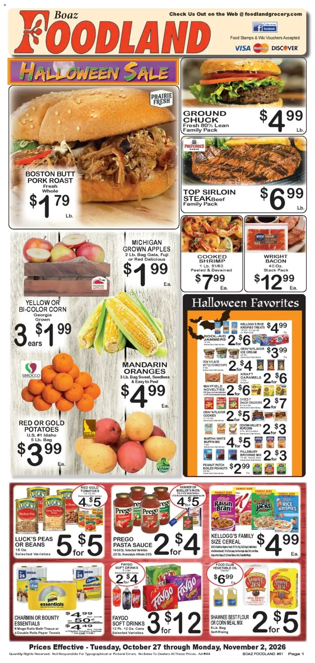 Foodland – Foodland Weekly Ad (27.10.2026 – 02.11.2026)