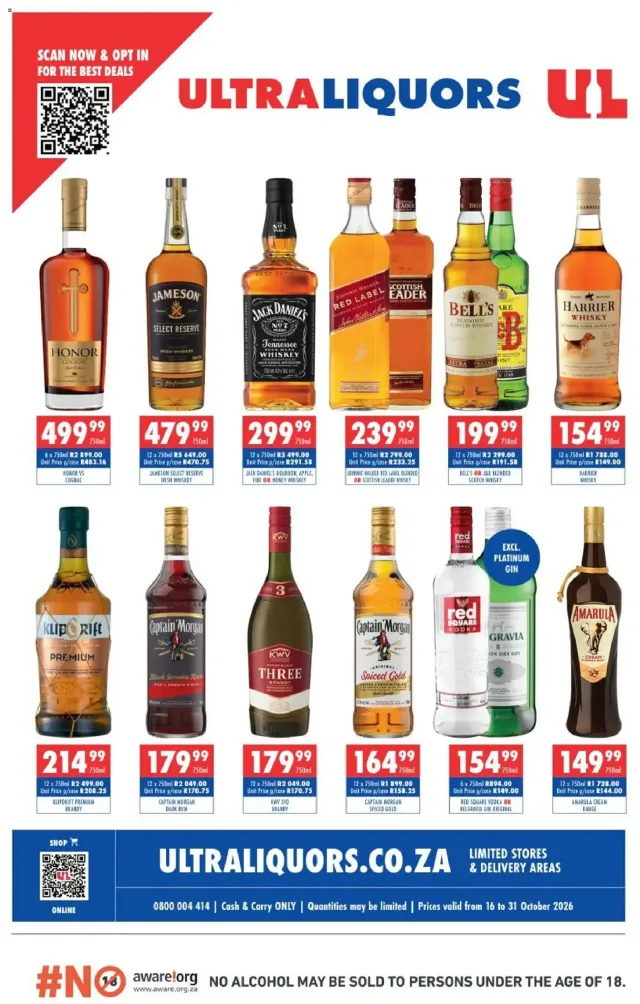 Ultra Liquors – Ultra Liquors Flyer (16.10.2026 – 31.10.2026)