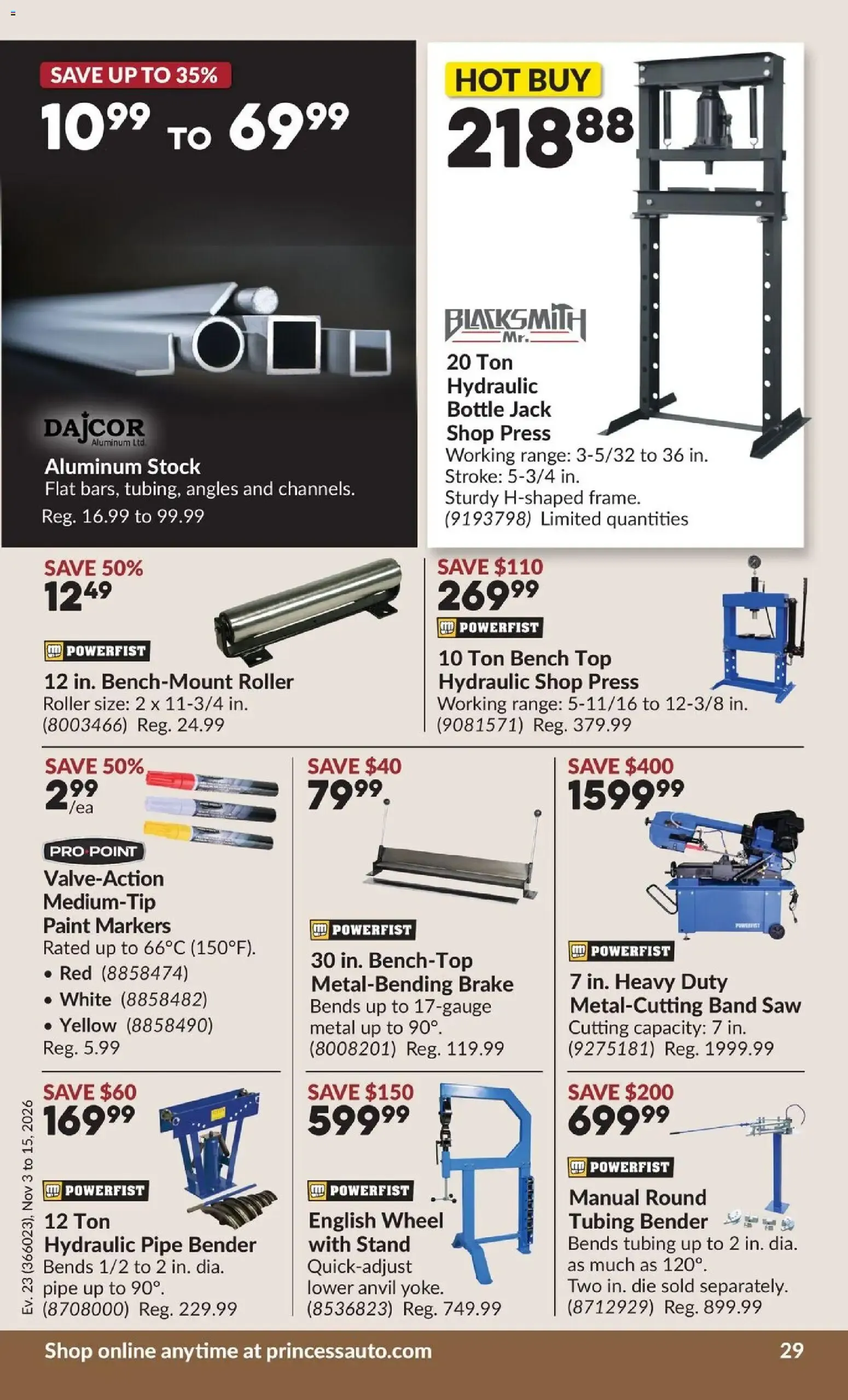 Princess Auto – Princess Auto Flyer (02.11.2026 – 15.11.2026) – Page 37