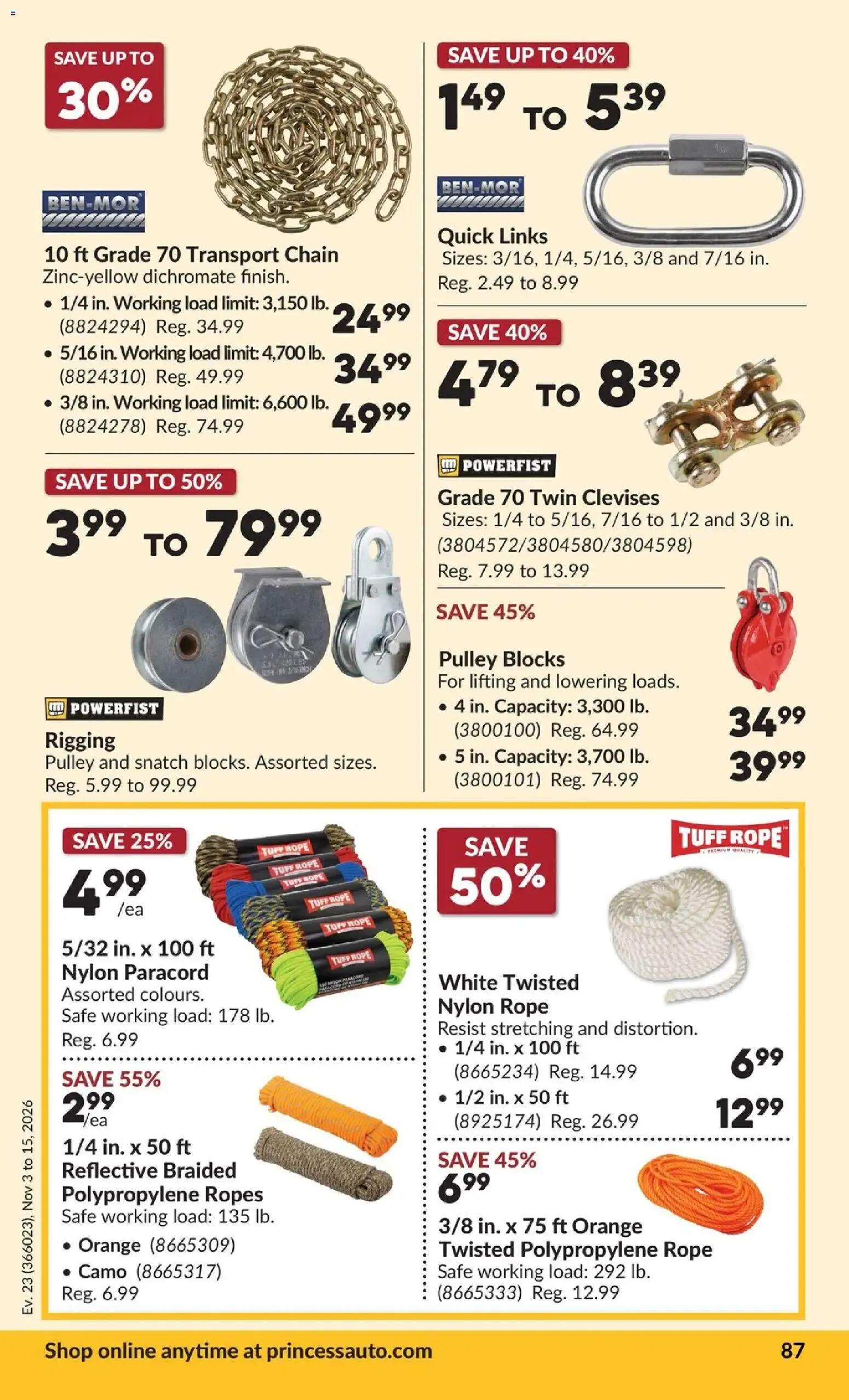 Princess Auto – Princess Auto Flyer (02.11.2026 – 15.11.2026) – Page 96