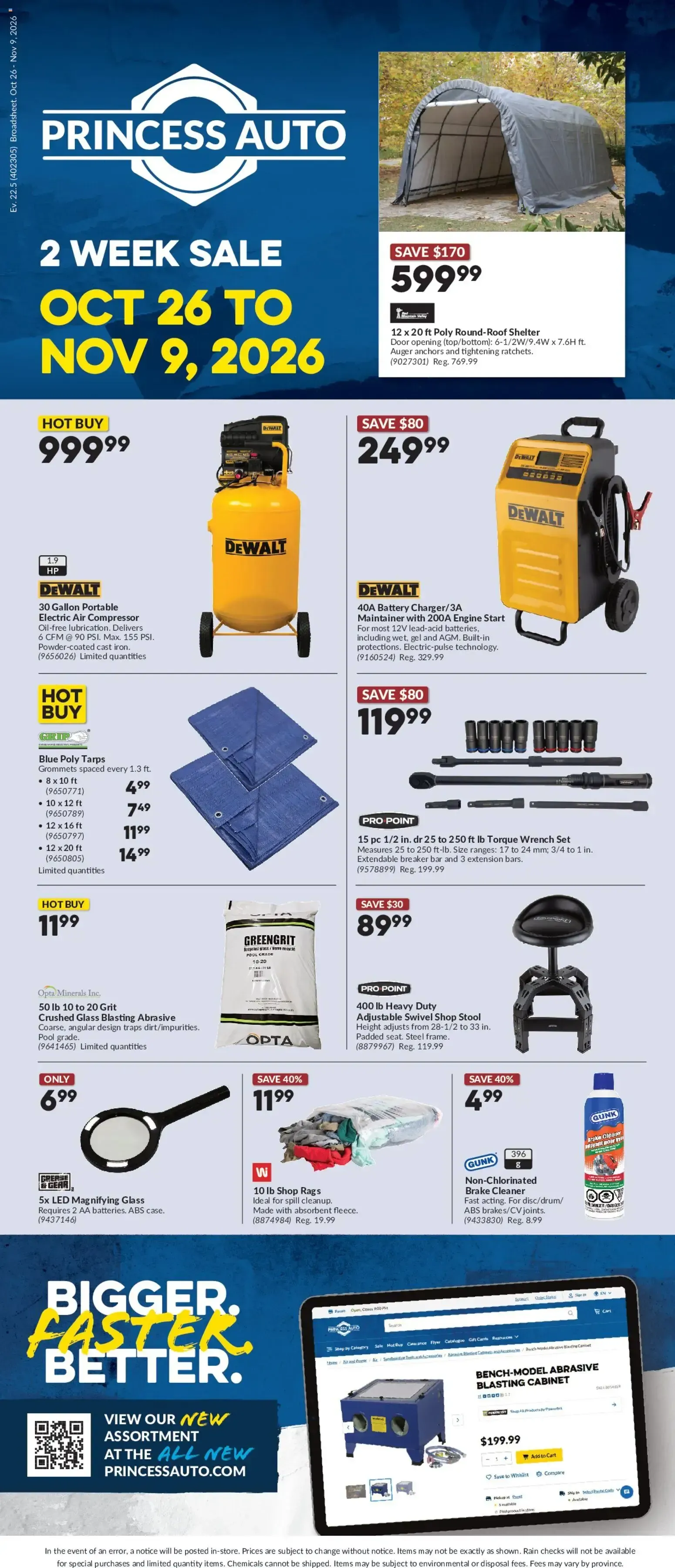Princess Auto – Princess Auto Flyer (26.10.2026 – 09.11.2026)