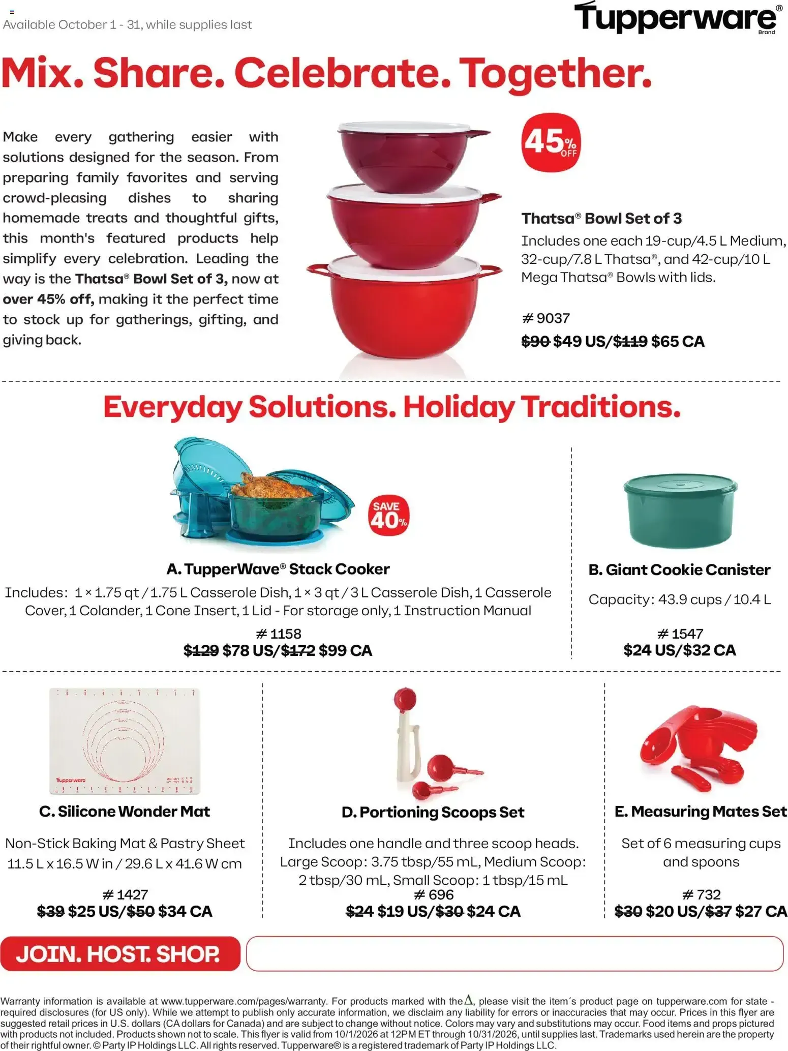 Tupperware – Tupperware Flyer (01.10.2026 – 31.10.2026)