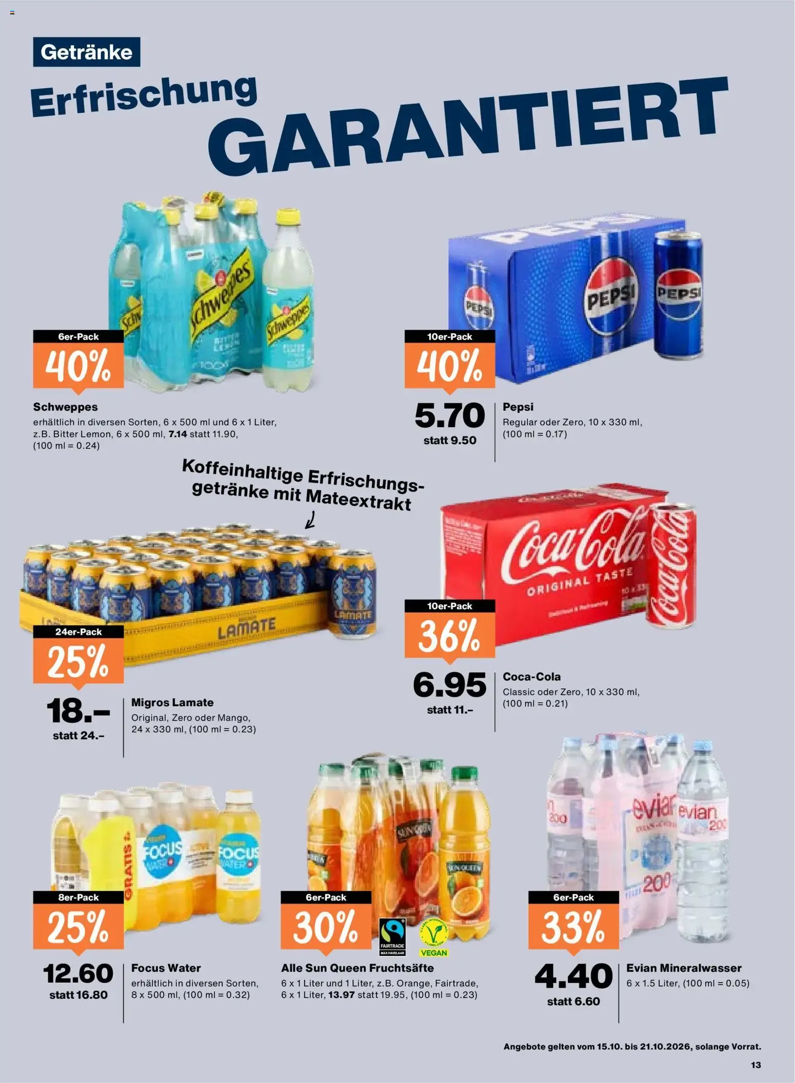 Migros – Migros Prospekt (15.10.2026 – 21.10.2026) – Seite 13