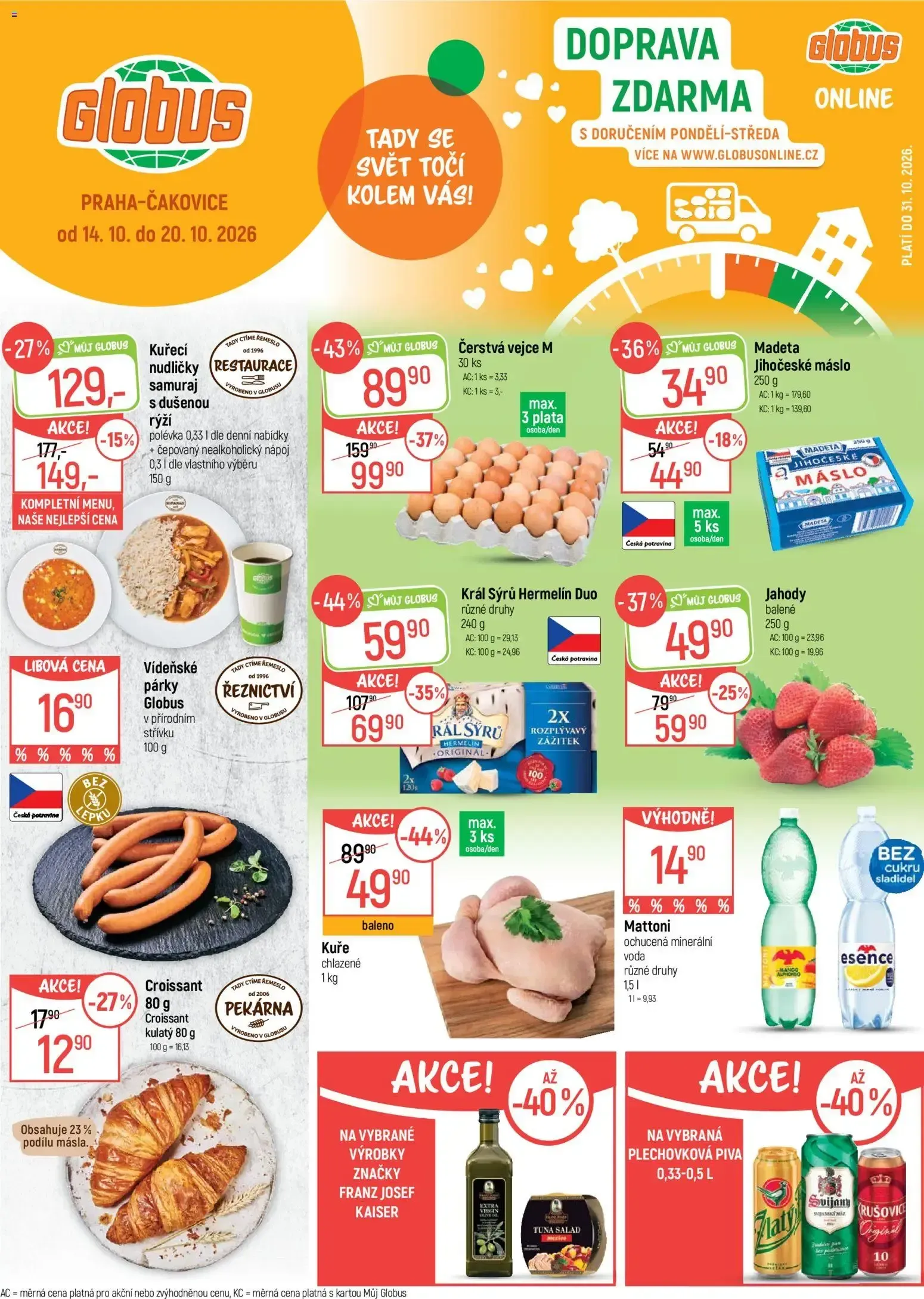 Globus – Globus leták (14.10.2026 – 20.10.2026)