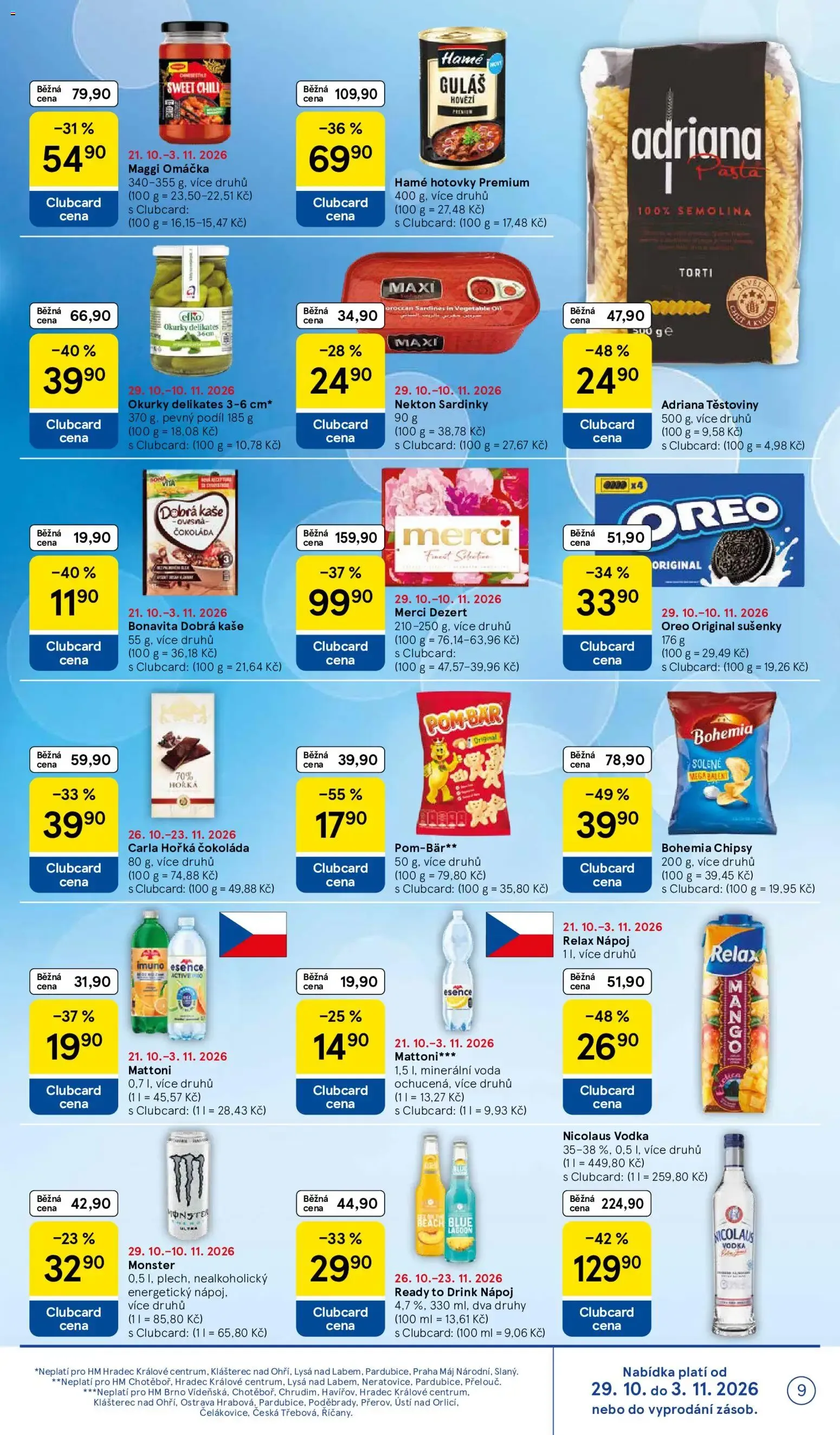 Tesco – Tesco leták (29.10.2026 – 03.11.2026) – Strana 9