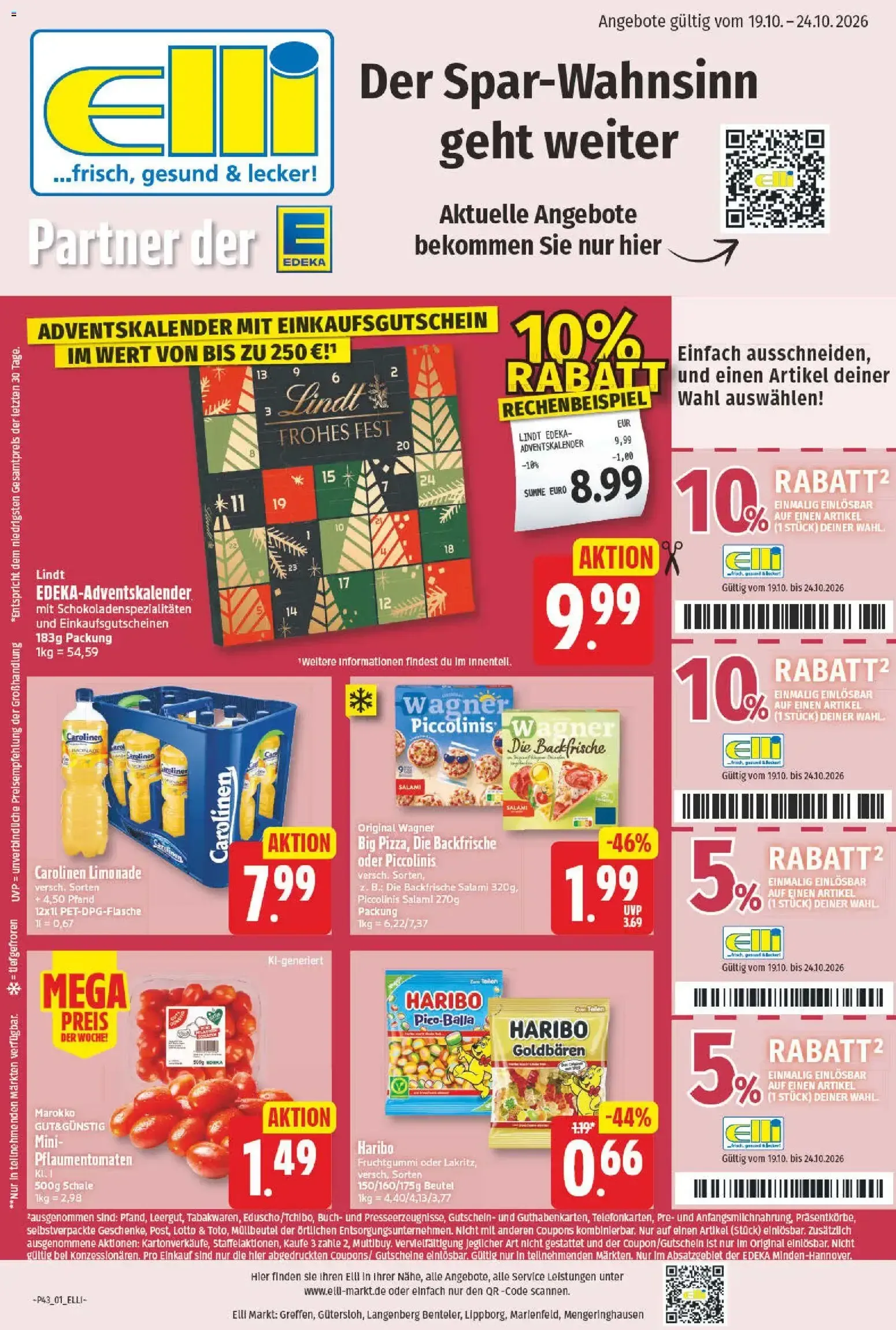 Elli Markt – Elli Markt Prospekt (19.10.2026 – 24.10.2026)