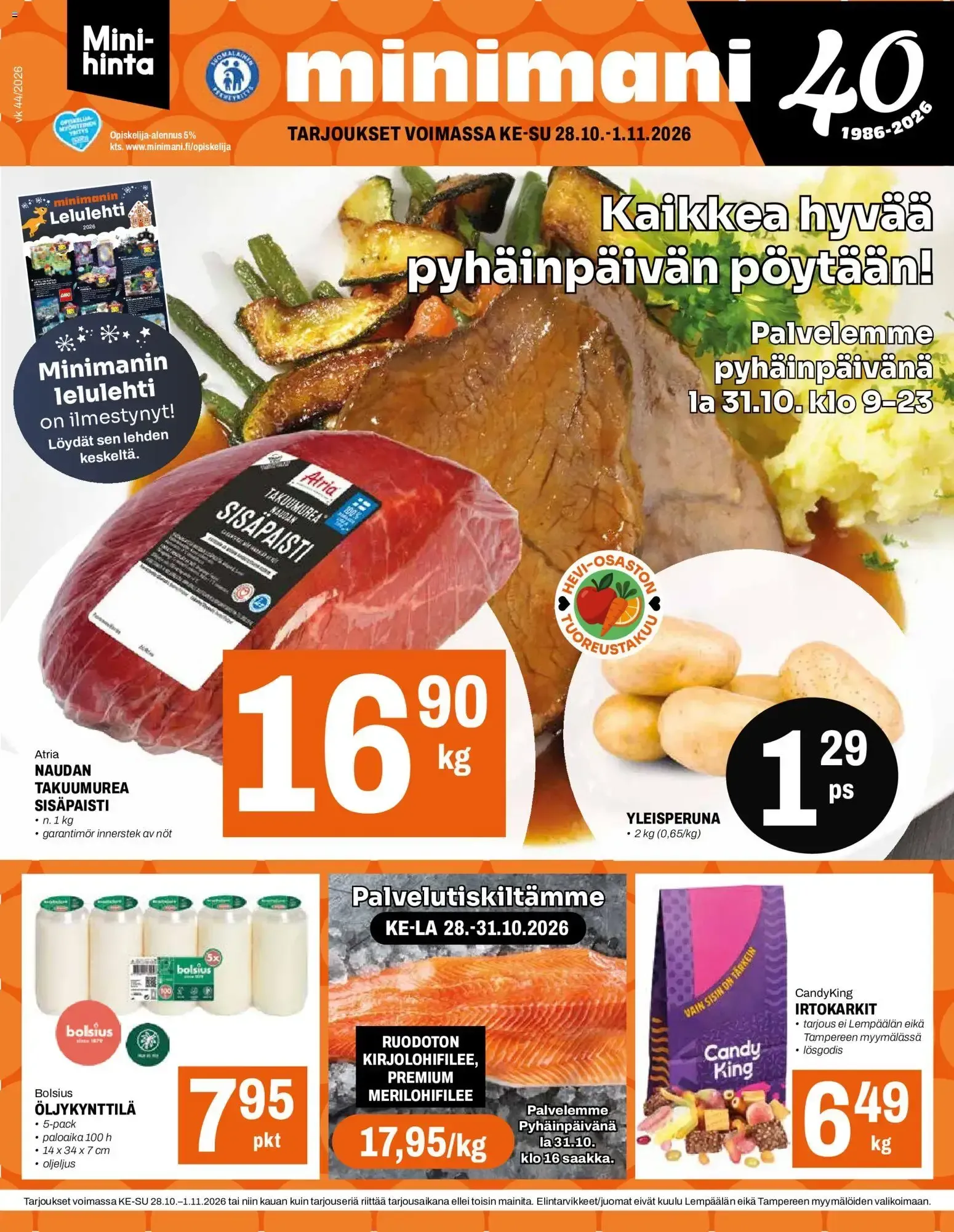 Minimani – Minimani tarjouslehti (28.10.2026 – 01.11.2026)