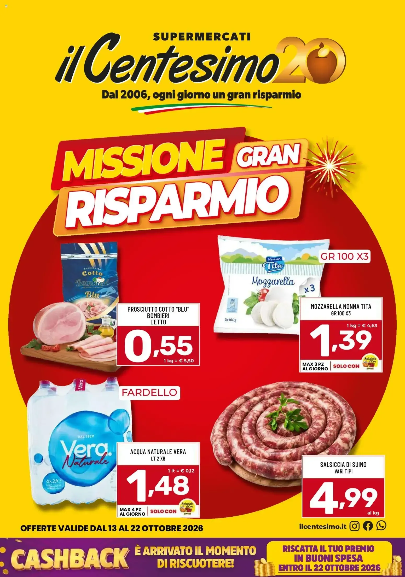 Il Centesimo – Il Centesimo volantino (13.10.2026 – 22.10.2026)