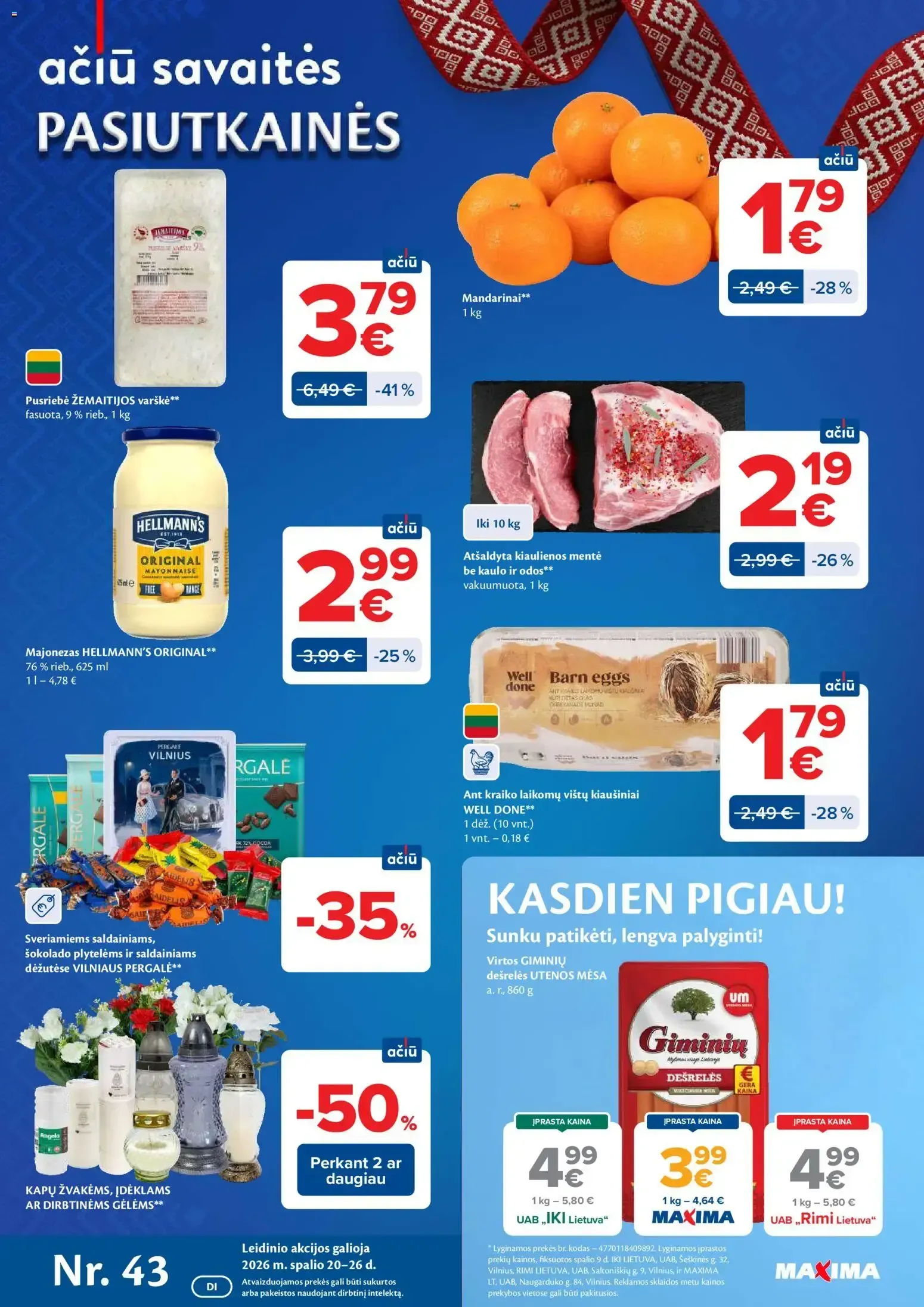 MAXIMA – MAXIMA leidinys (20.10.2026 – 26.10.2026)
