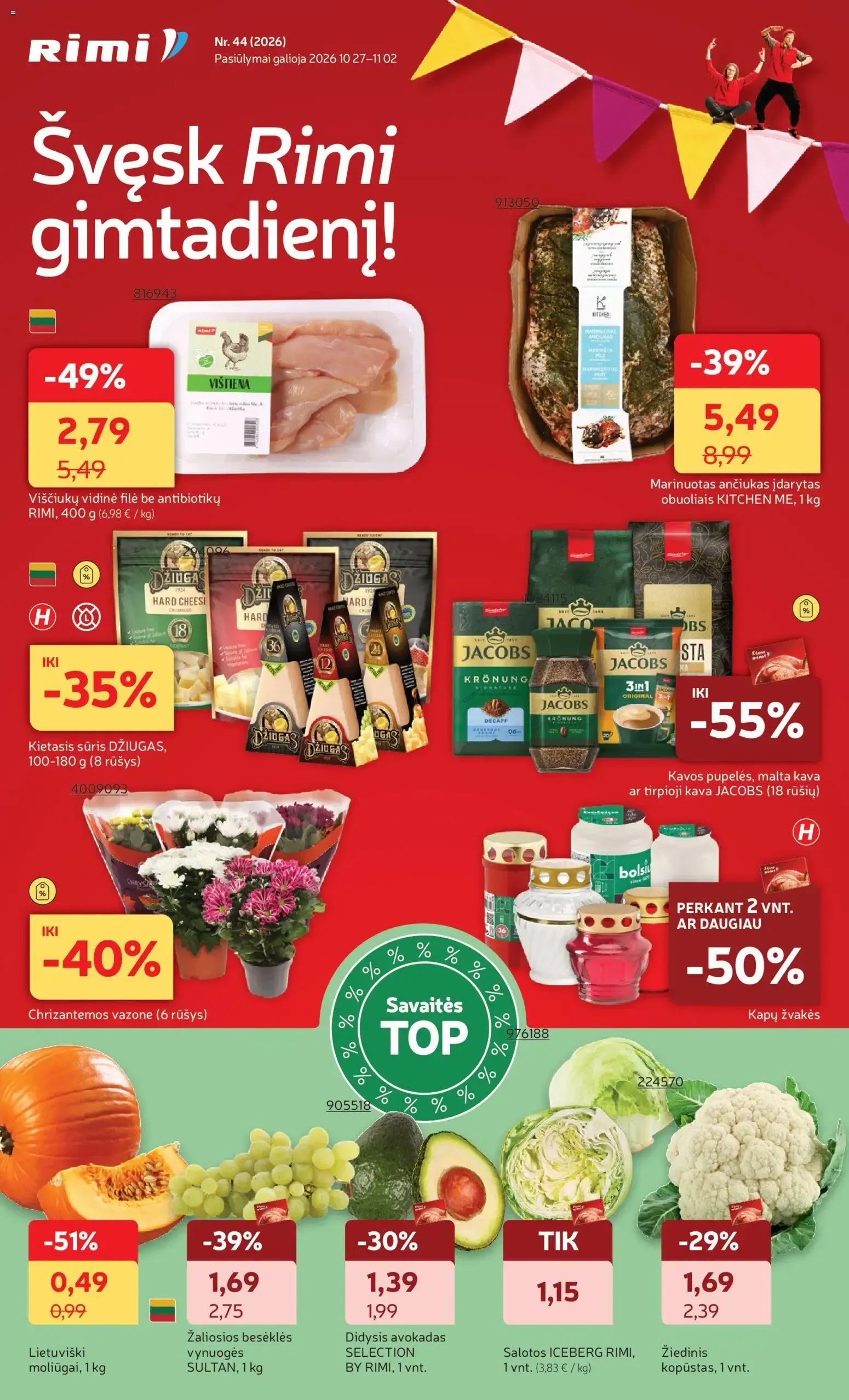 Rimi – Rimi leidinys (27.10.2026 – 02.11.2026)