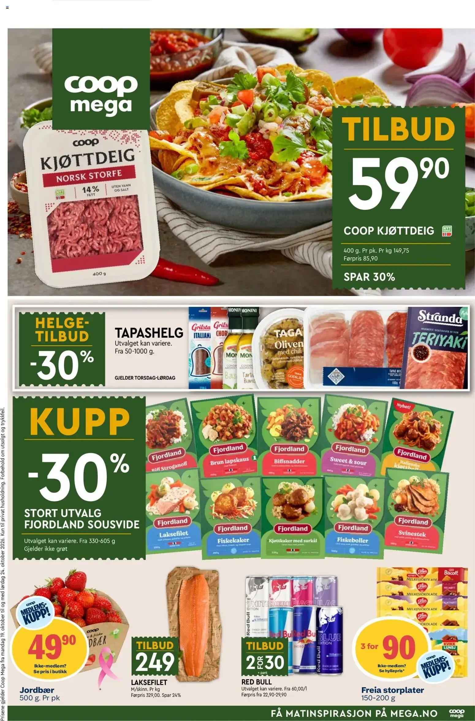 Coop Mega – Coop Mega kundeavis (19.10.2026 – 24.10.2026)