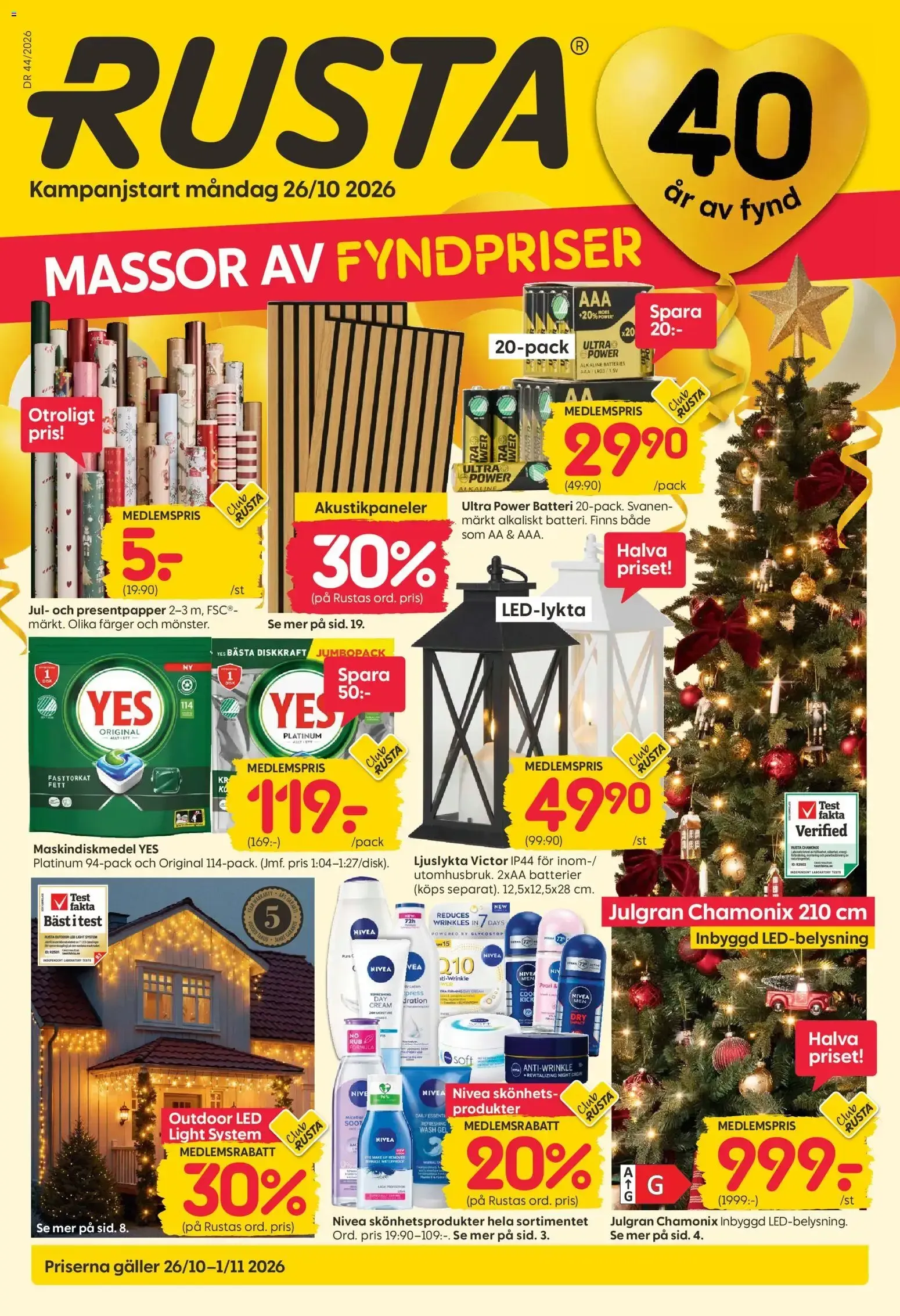 Rusta – Rusta reklamblad (26.10.2026 – 01.11.2026)