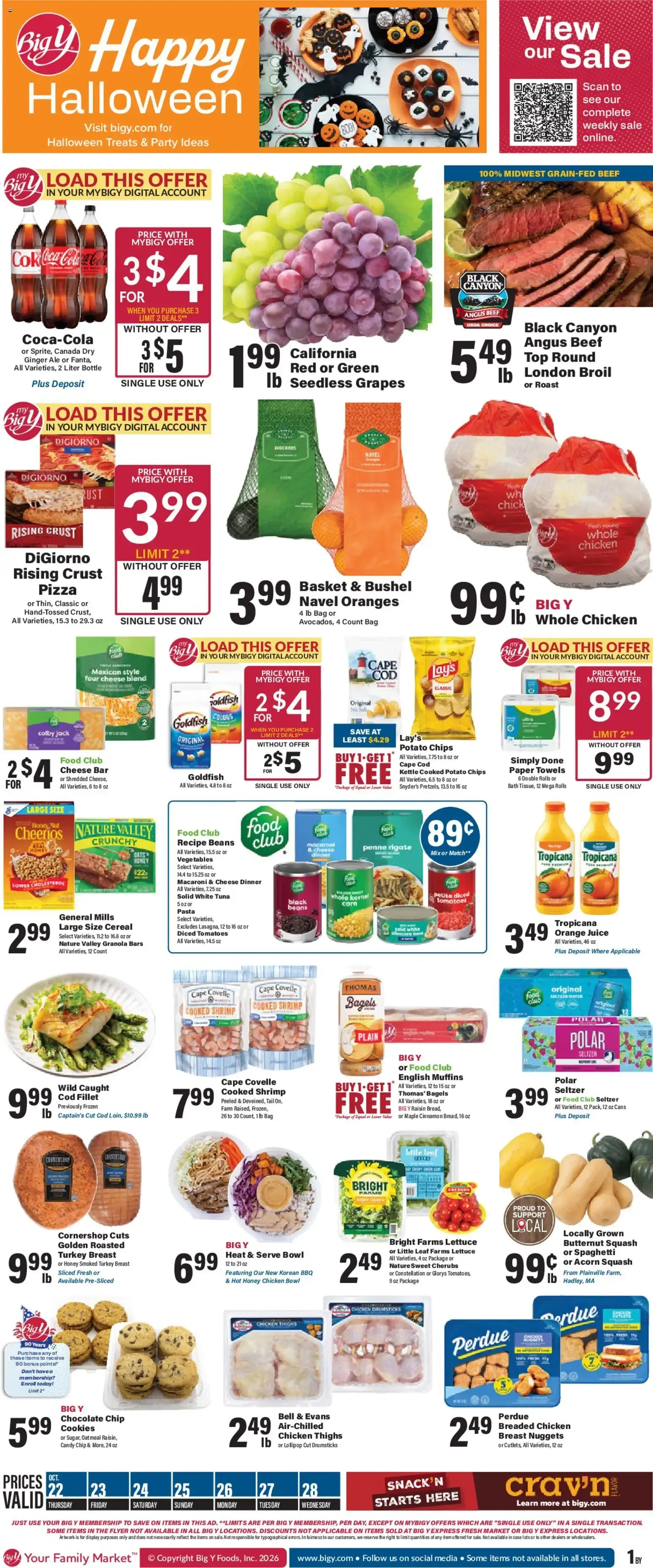 Big Y – Big Y Weekly Ad (22.10.2026 – 28.10.2026)