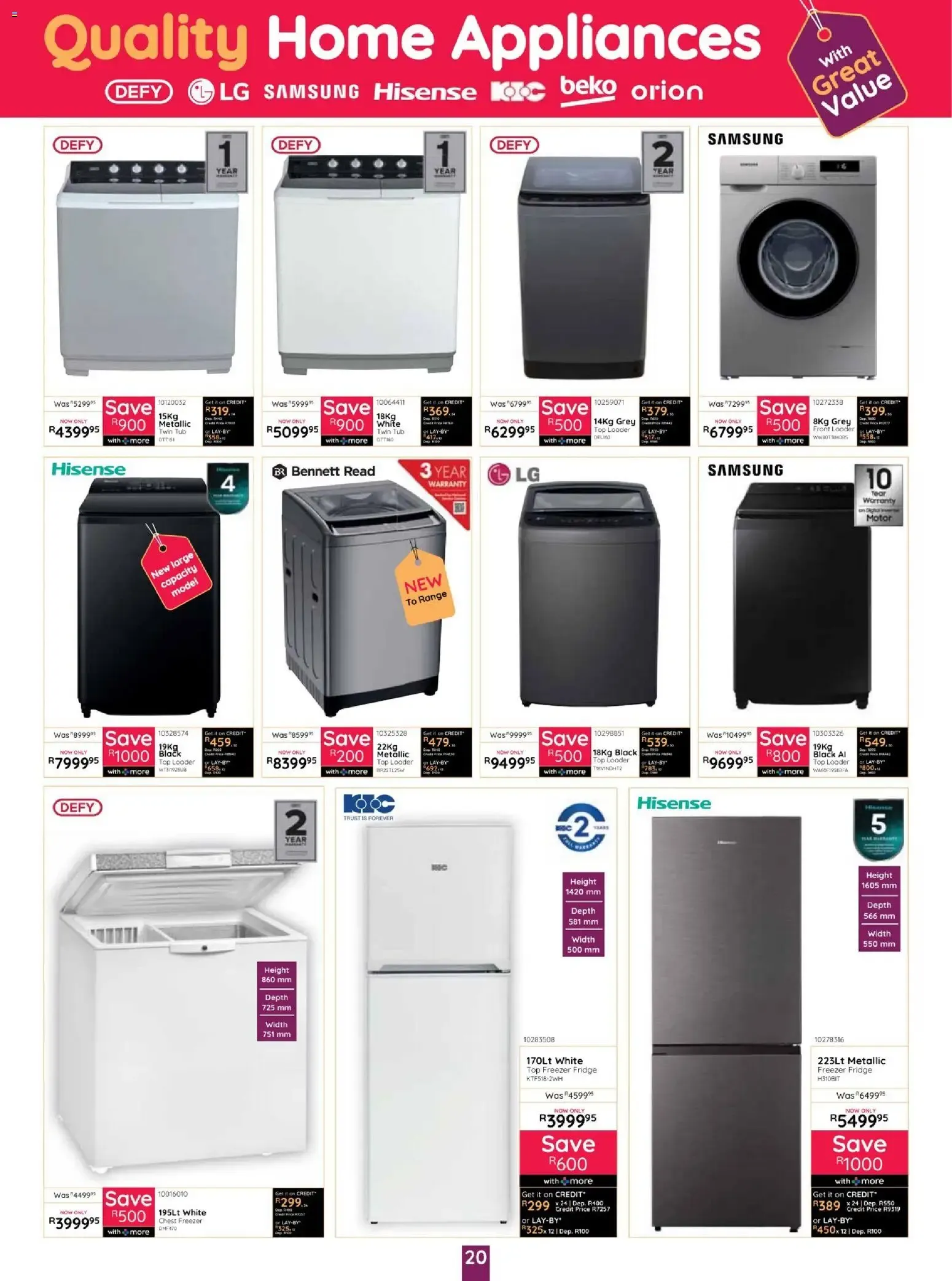 Bradlows – Bradlows Flyer (15.10.2026 – 08.11.2026) – Page 20