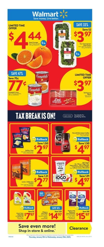 1736535867 Walmart Flyer Sale ON January 9 – January 15 2025