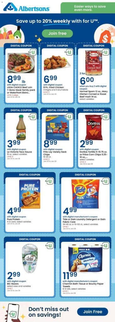 Albertsons Digital Offers 0122 0125 2025 Flyer scaled