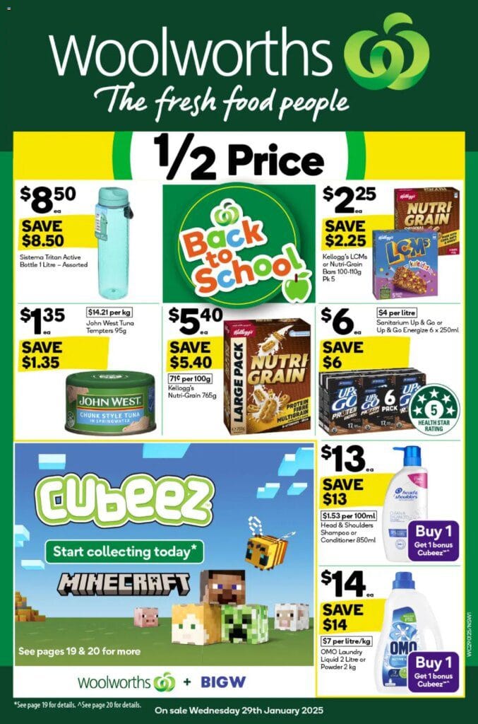 Days remaining 9Weekly catalogue Woolworths NSW 290129012025 04022025