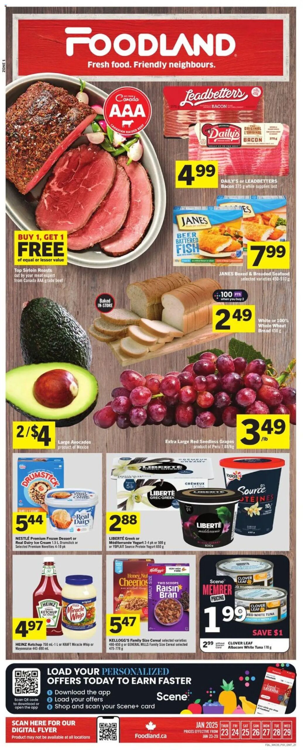 Foodland weekly flyer / circulaire from Jan 23, 2025 > weekly specials & deals