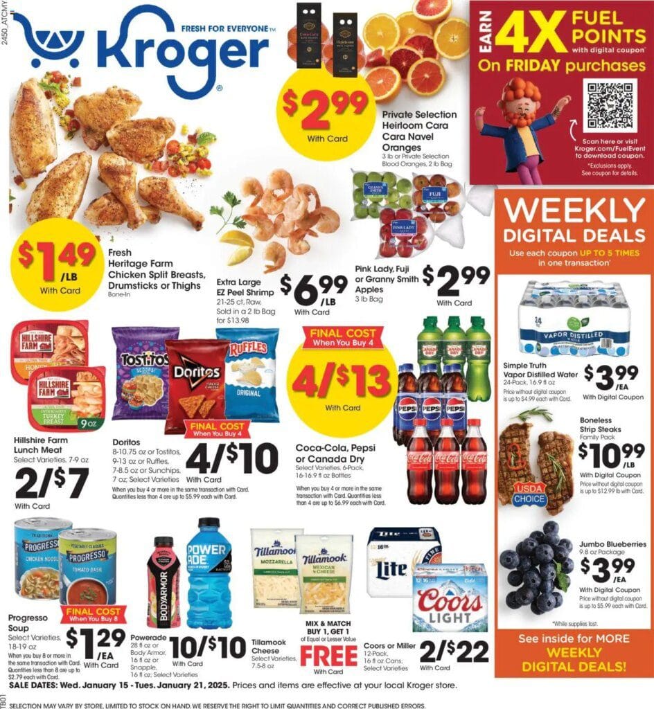 Kroger Weekly Ad 0115 0121 2025 Flyer