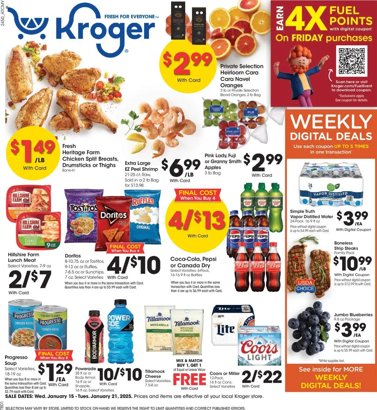 Kroger Weekly Ad (01/15 - 01/21 2025) - Flyer