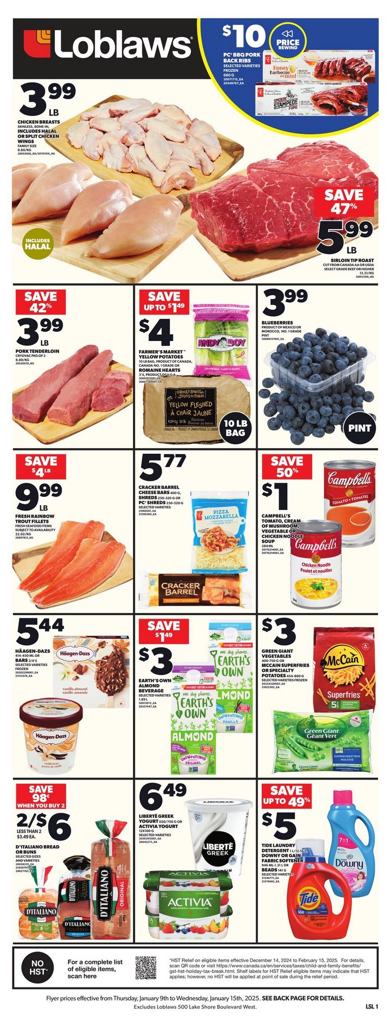 Loblaws Flyer January 9 – January 15, 2025