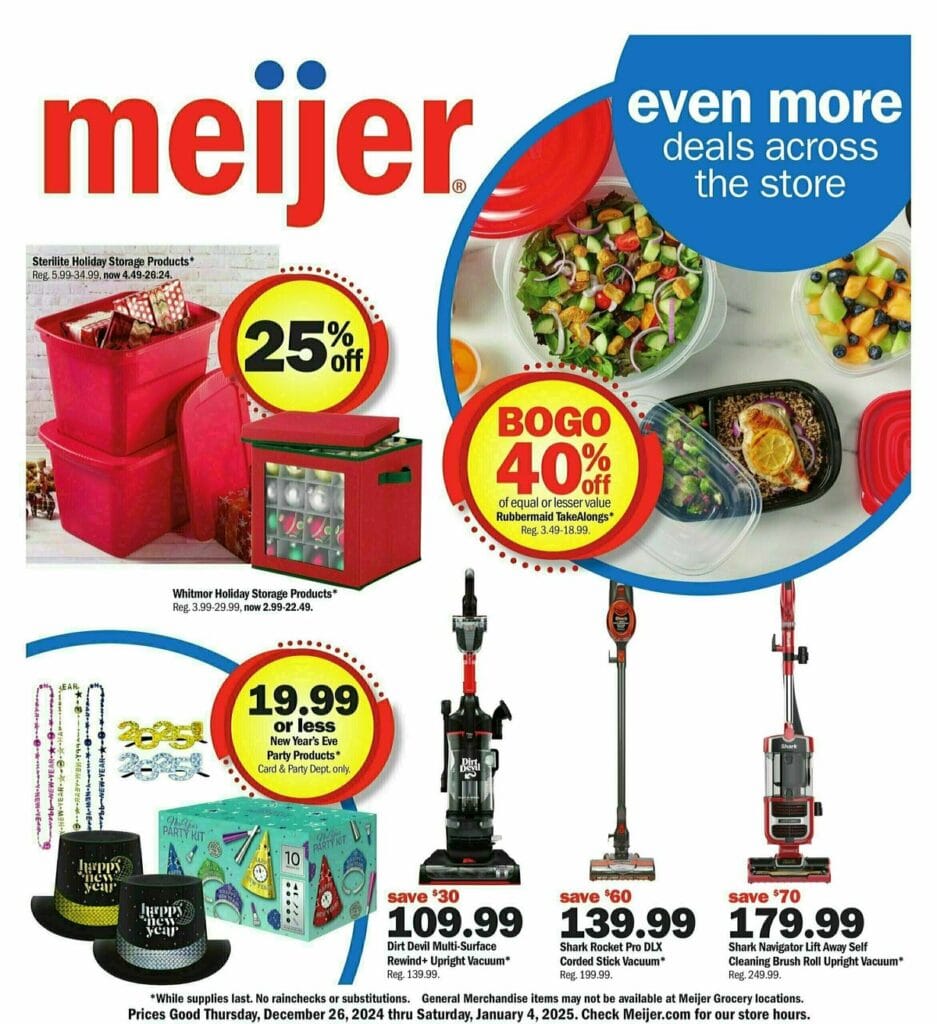 Meijer Even more deals across the store Weekly Ad from