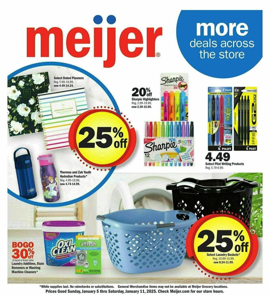 Meijer More deals across the store Weekly Ad from January