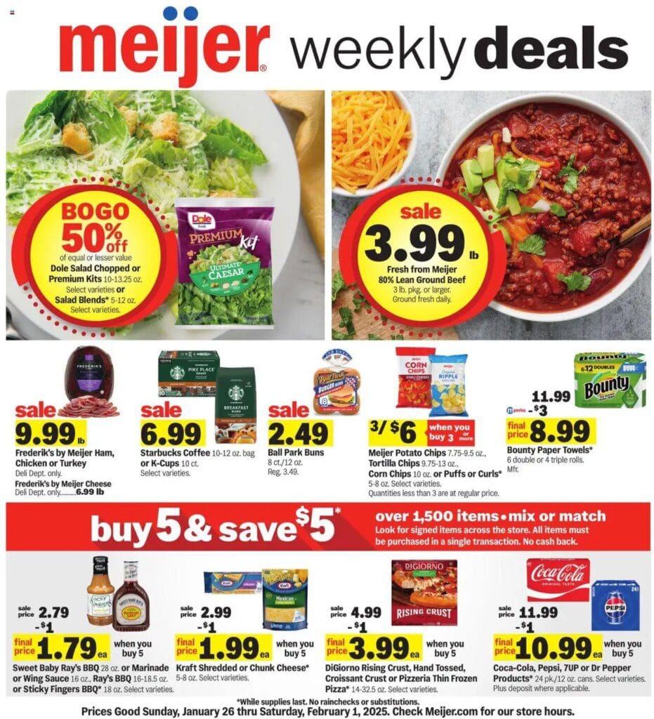 Meijer Weekly Ad 0126 0201 2025 Flyer