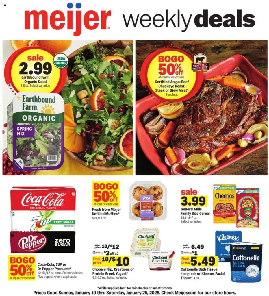 Meijer Weekly Ad MI 0119 0125 2025