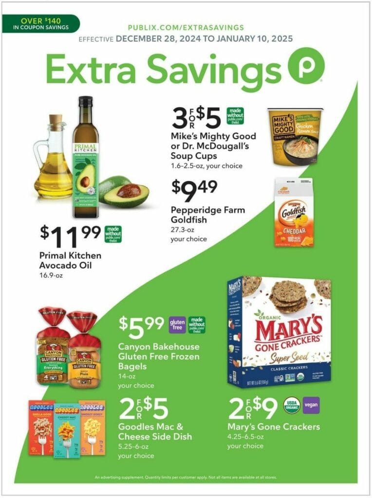 Publix Extra Savings Weekly Ad from December 28Publix Extra Savings