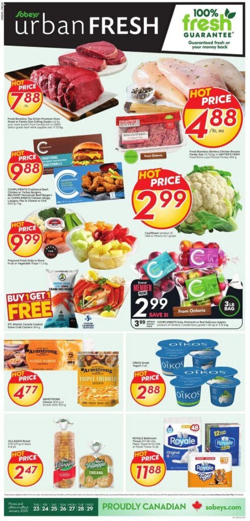 Sobeys Weekly Flyer Urban Fresh from Jan 23 scaled