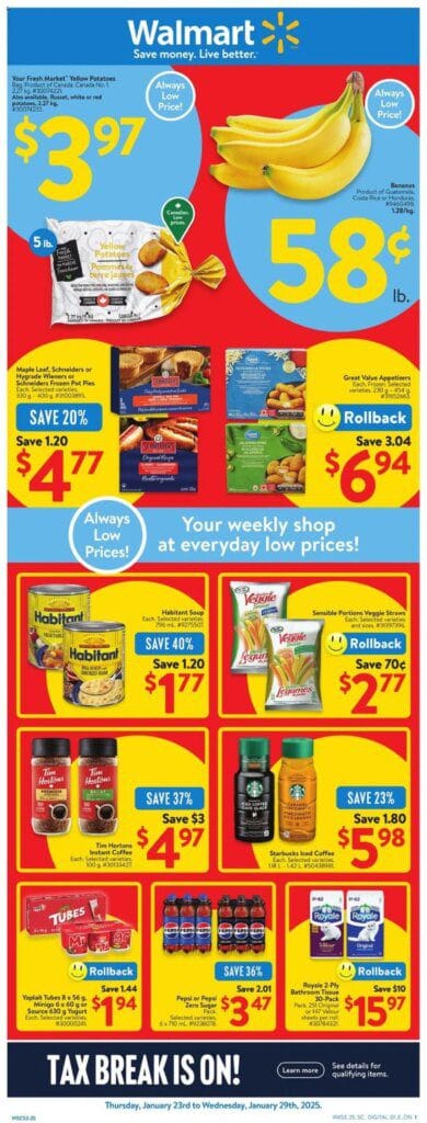 Walmart weekly flyer from Jan 23 2025 weekly specials scaled