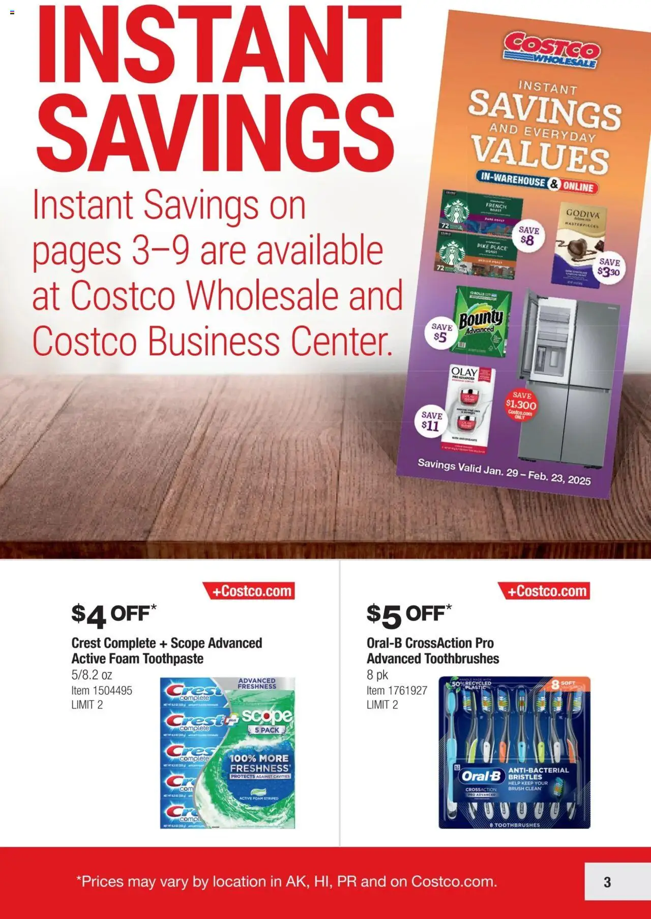 Costco Savings Event from 01/29/2025 - Flyer - Page number 3