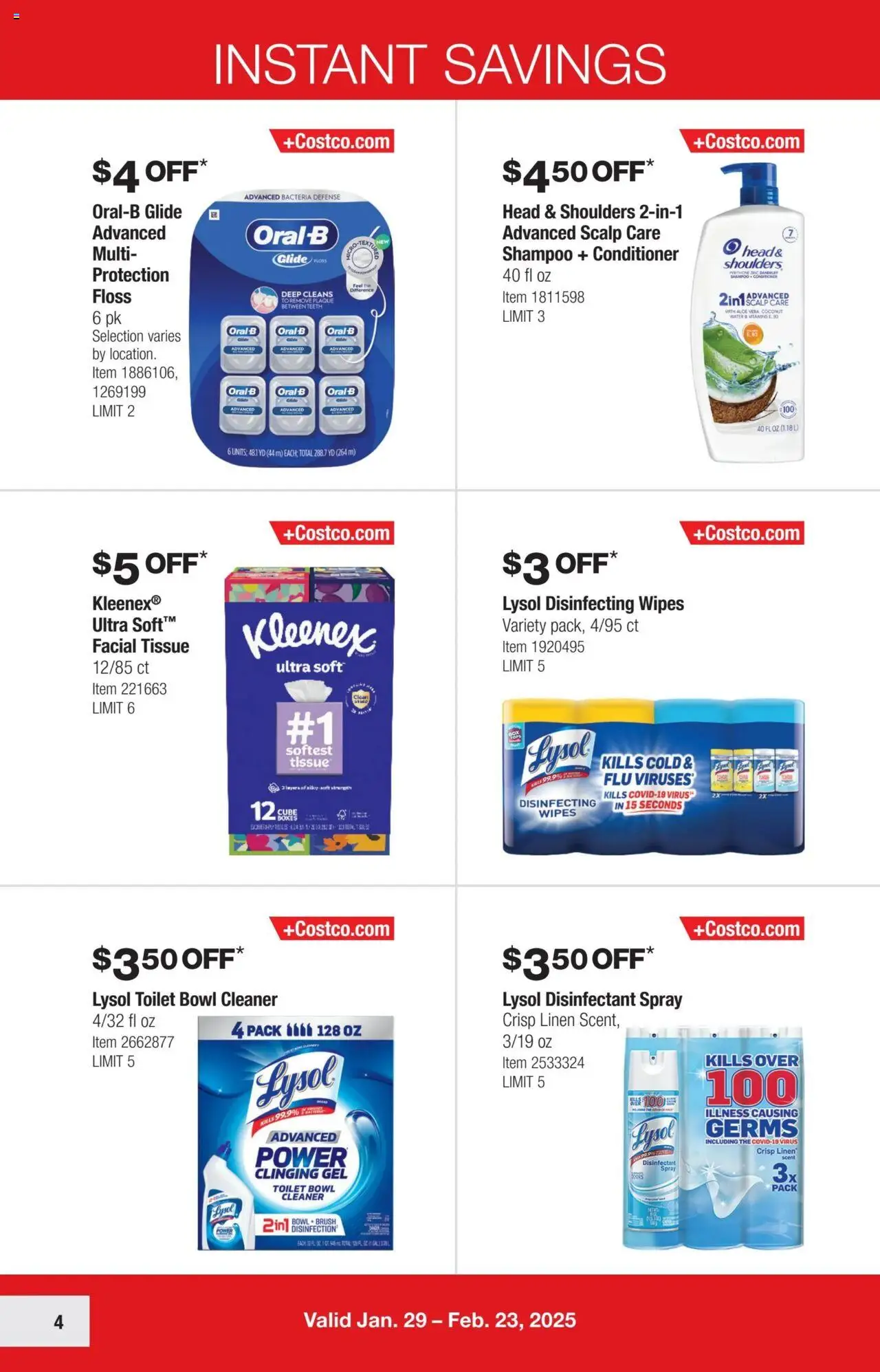 Costco Savings Event from 01/29/2025 - Flyer - Page number 4