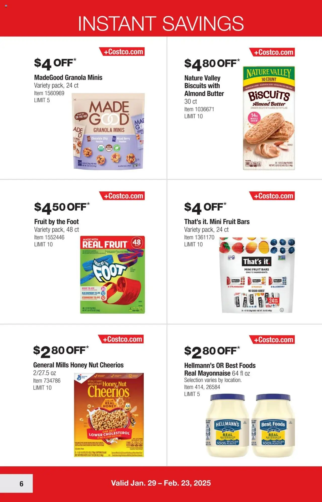 Costco Savings Event from 01/29/2025 - Flyer - Page number 6