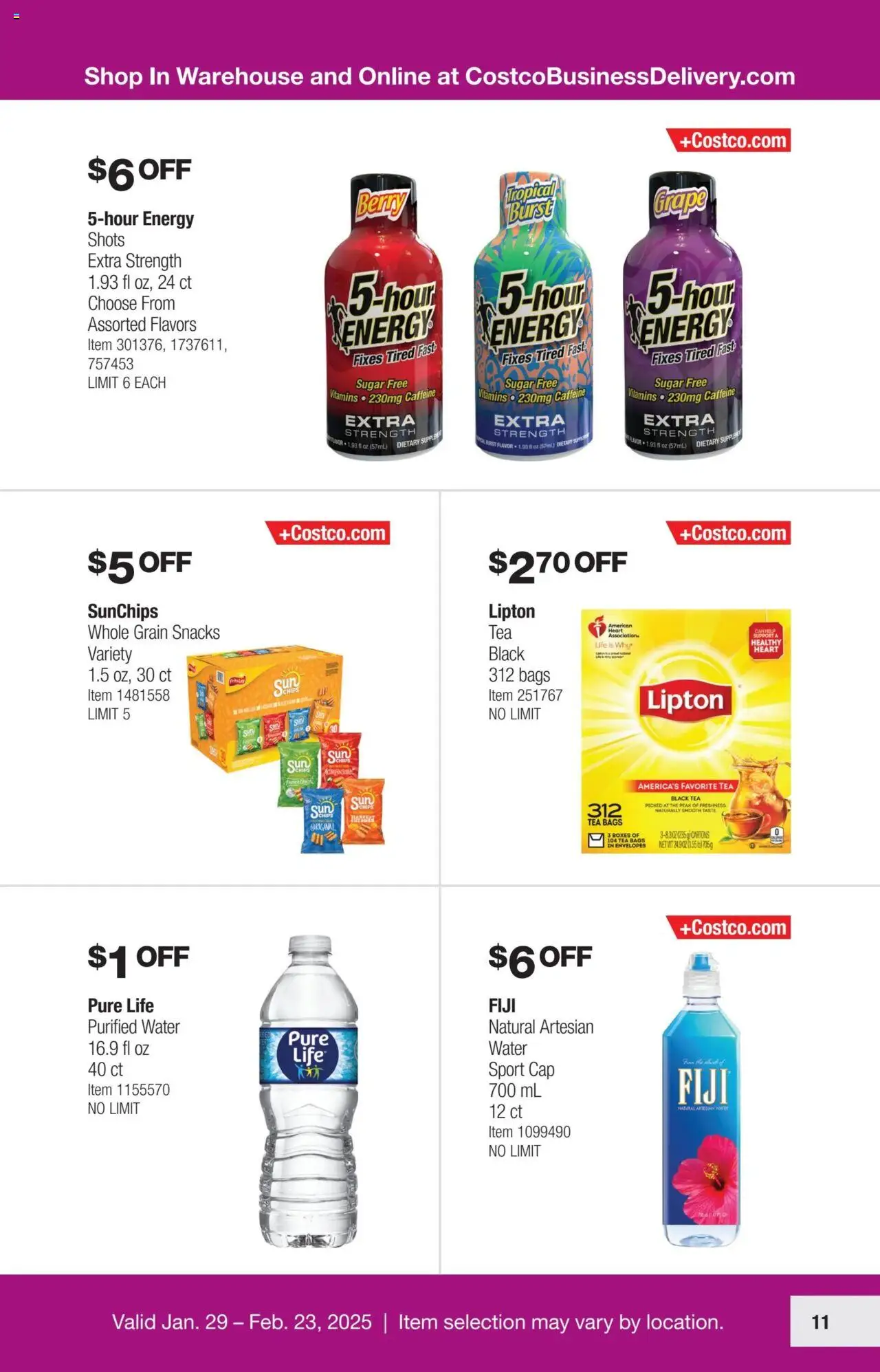 Costco Savings Event from 01/29/2025 - Flyer - Page number 11