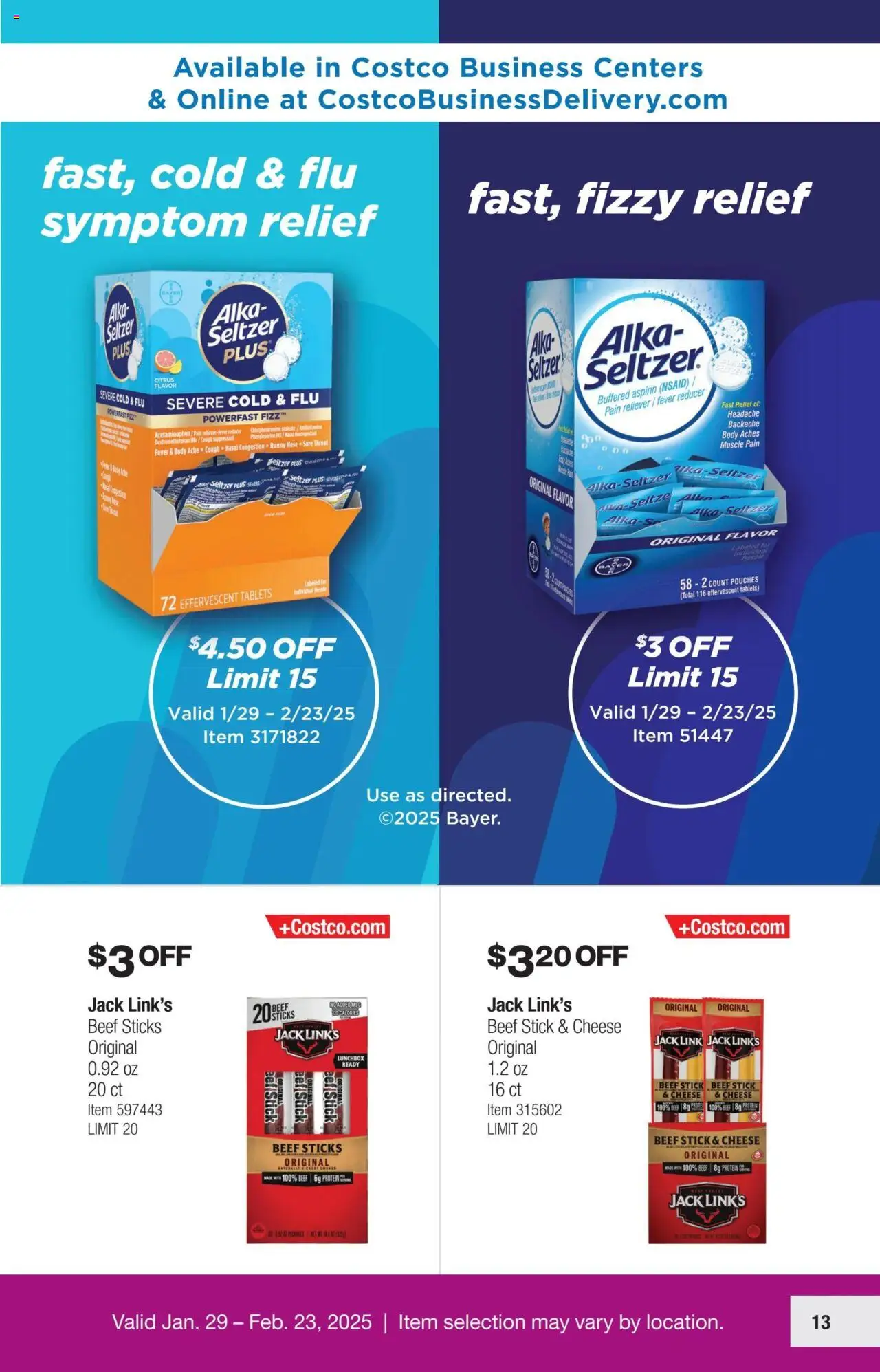 Costco Savings Event from 01/29/2025 - Flyer - Page number 13