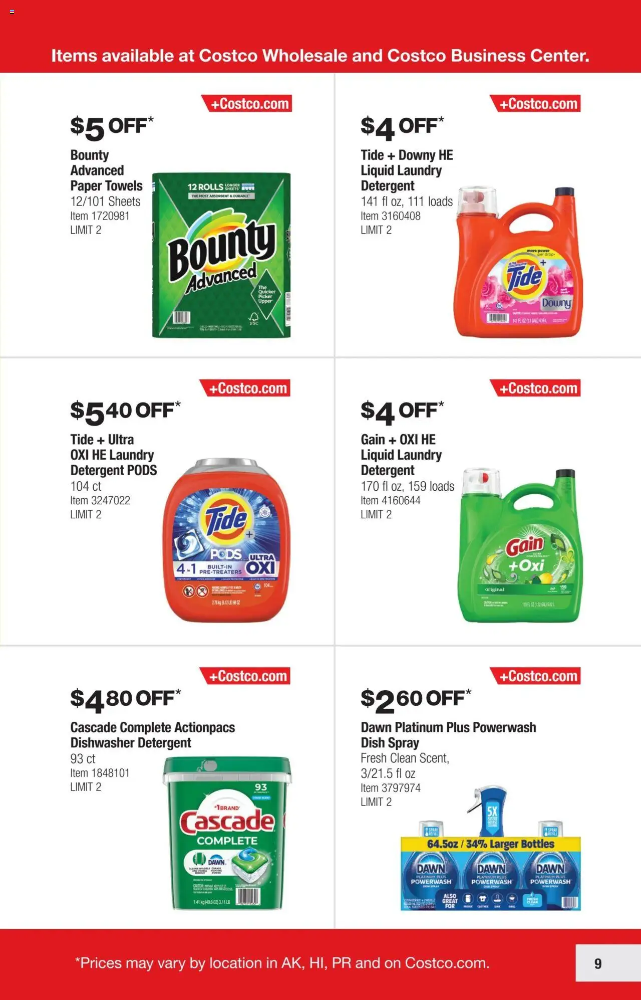 Costco Savings Event from 01/29/2025 - Flyer - Page number 9