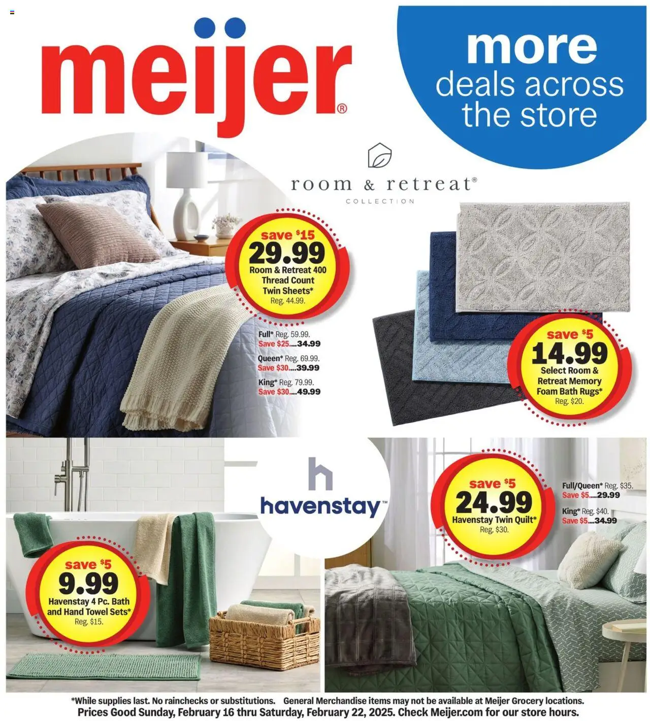 MEIJER AD from 02/16/2025 >> More Deals Across the Store > PREVIEW