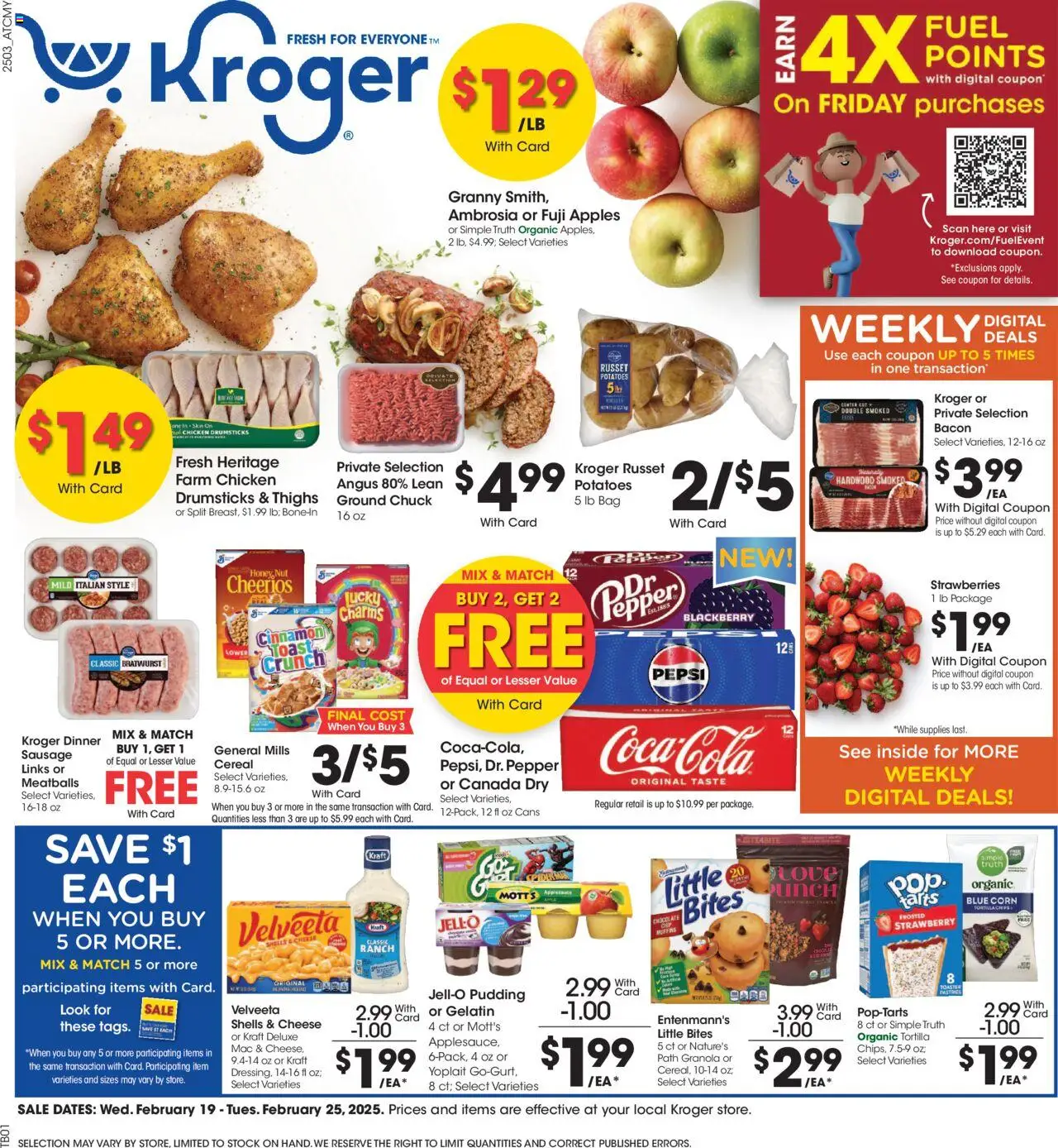 KROGER Weekly ad from 02/19/2025 >> Ad for next week