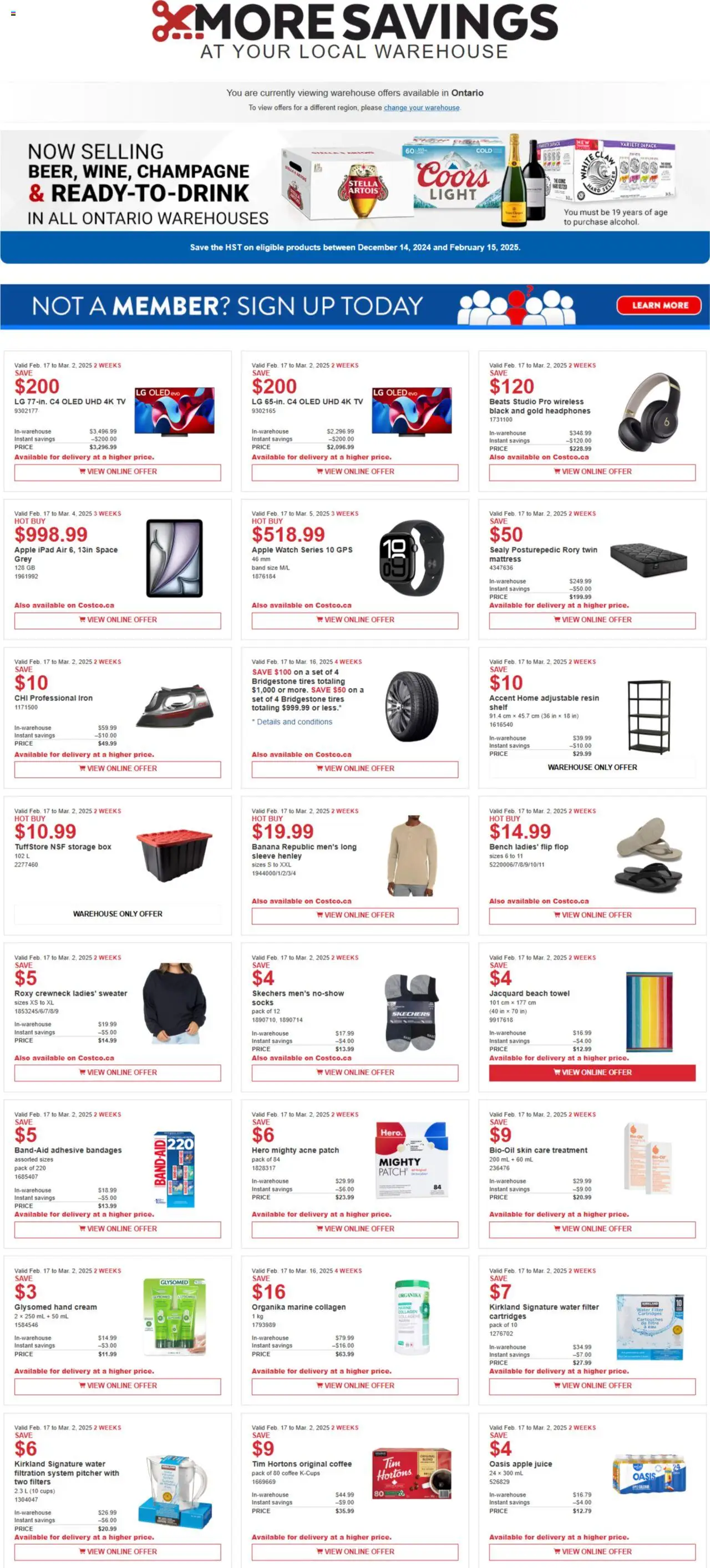 Le catalogue Weekly flyer est valide à partir du Feb 17, 2025 numéro de la page 1