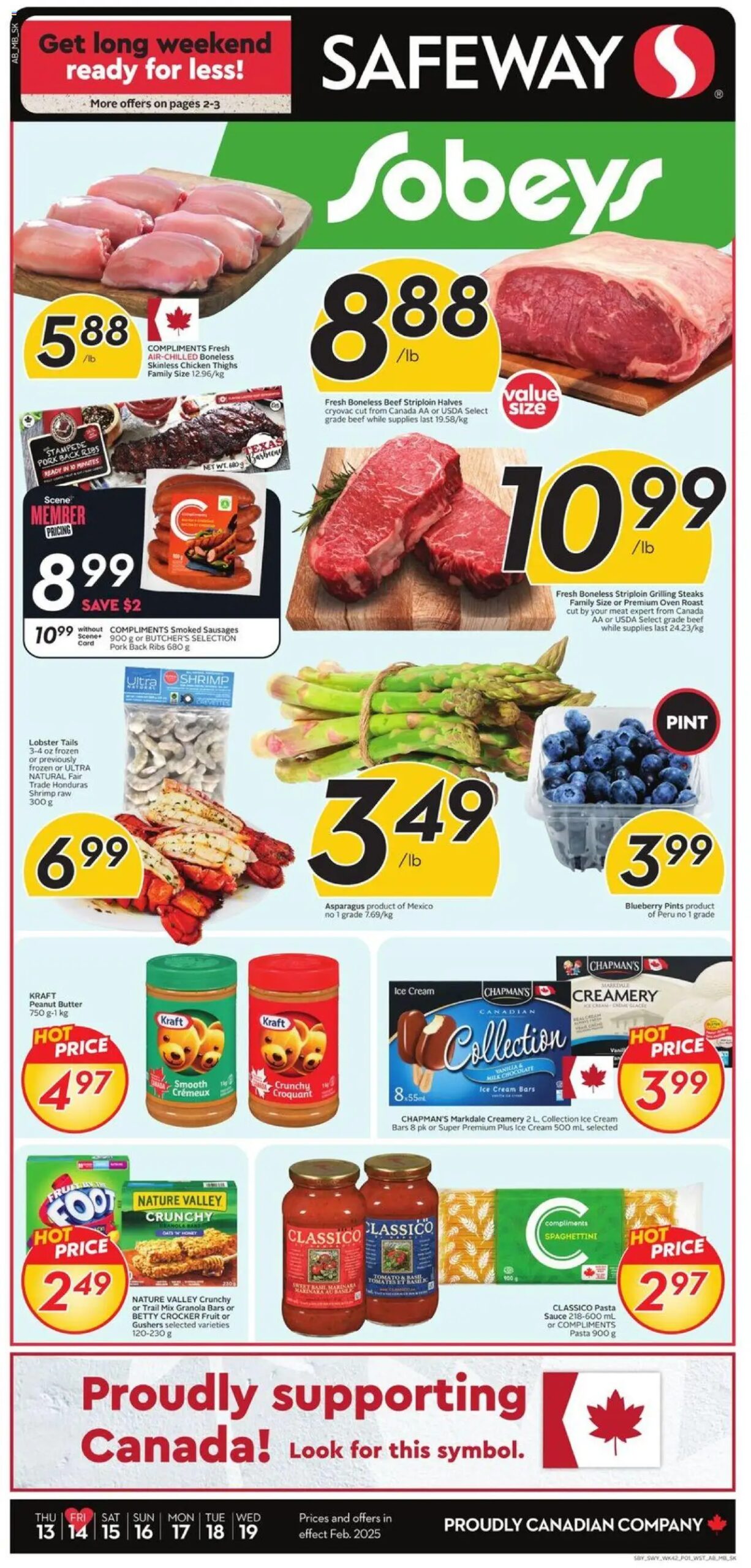 Sobeys weekly flyer starting Feb 13, 2025 ⭐️