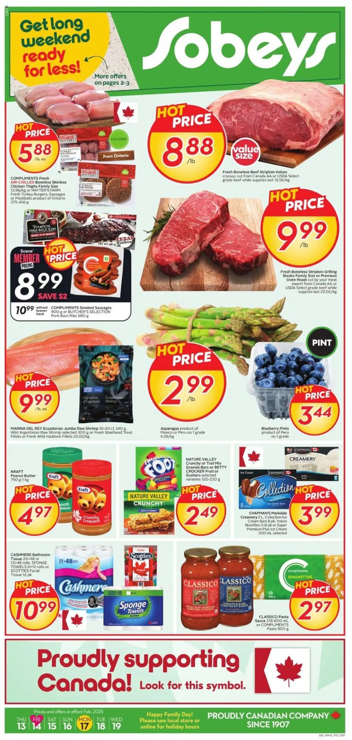 Sobeys weekly flyer starting Feb 13, 2025 ⭐️