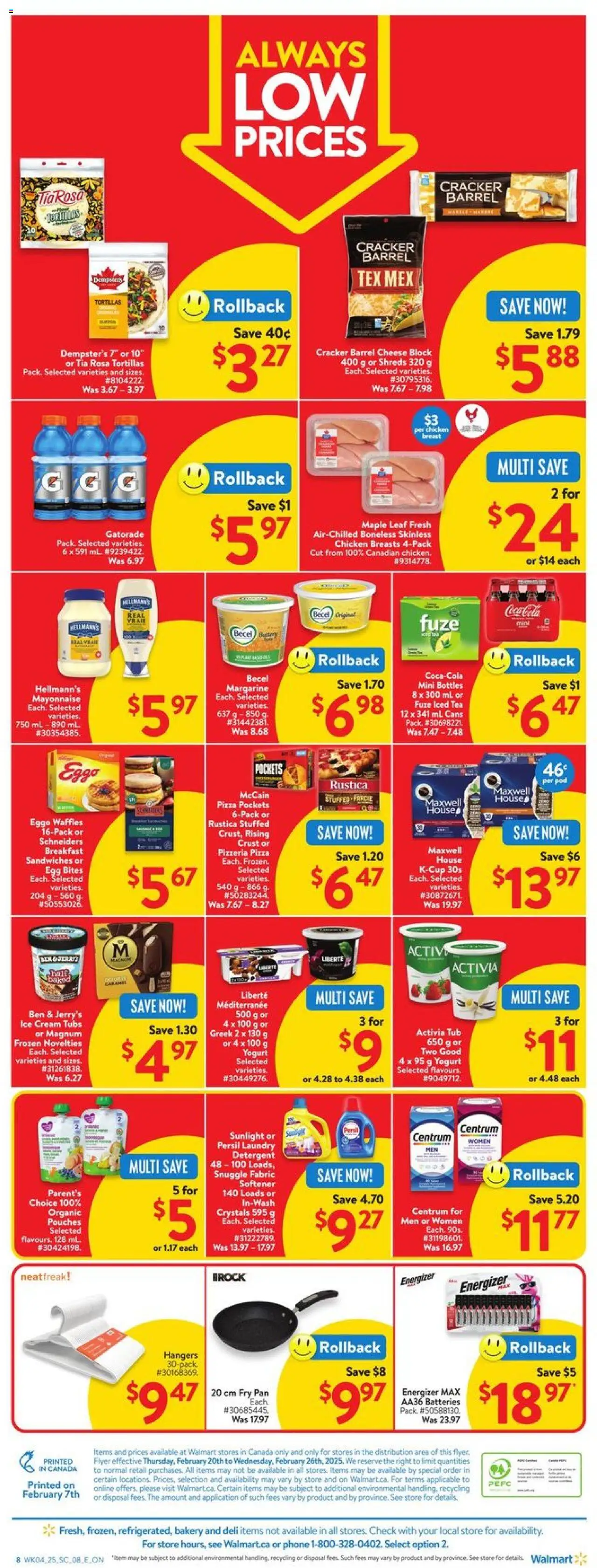 Walmart flyer valid from Feb 20, 2025 - page number 2