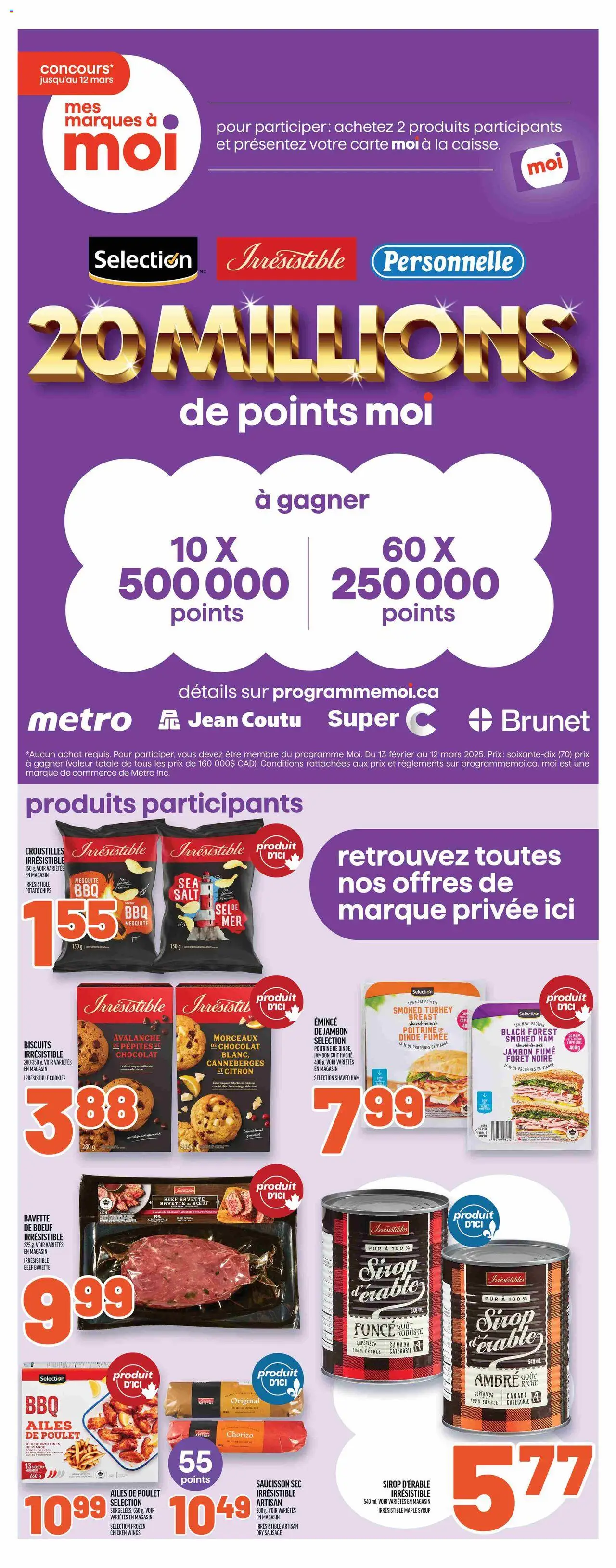 Le catalogue Weekly flyer / circulaire est valide à partir du Feb 20, 2025 numéro de la page 6
