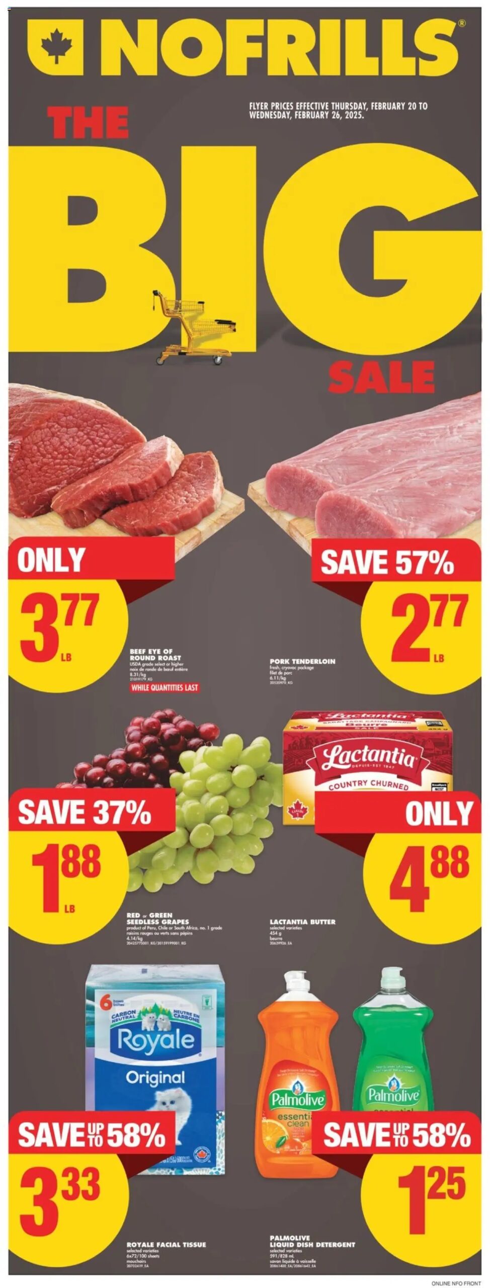 No Frills weekly flyer starting Feb 20, 2025 ⭐️