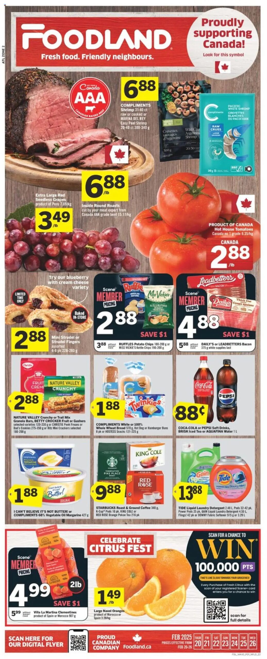 Foodland weekly flyer starting Feb 20, 2025 ⭐️