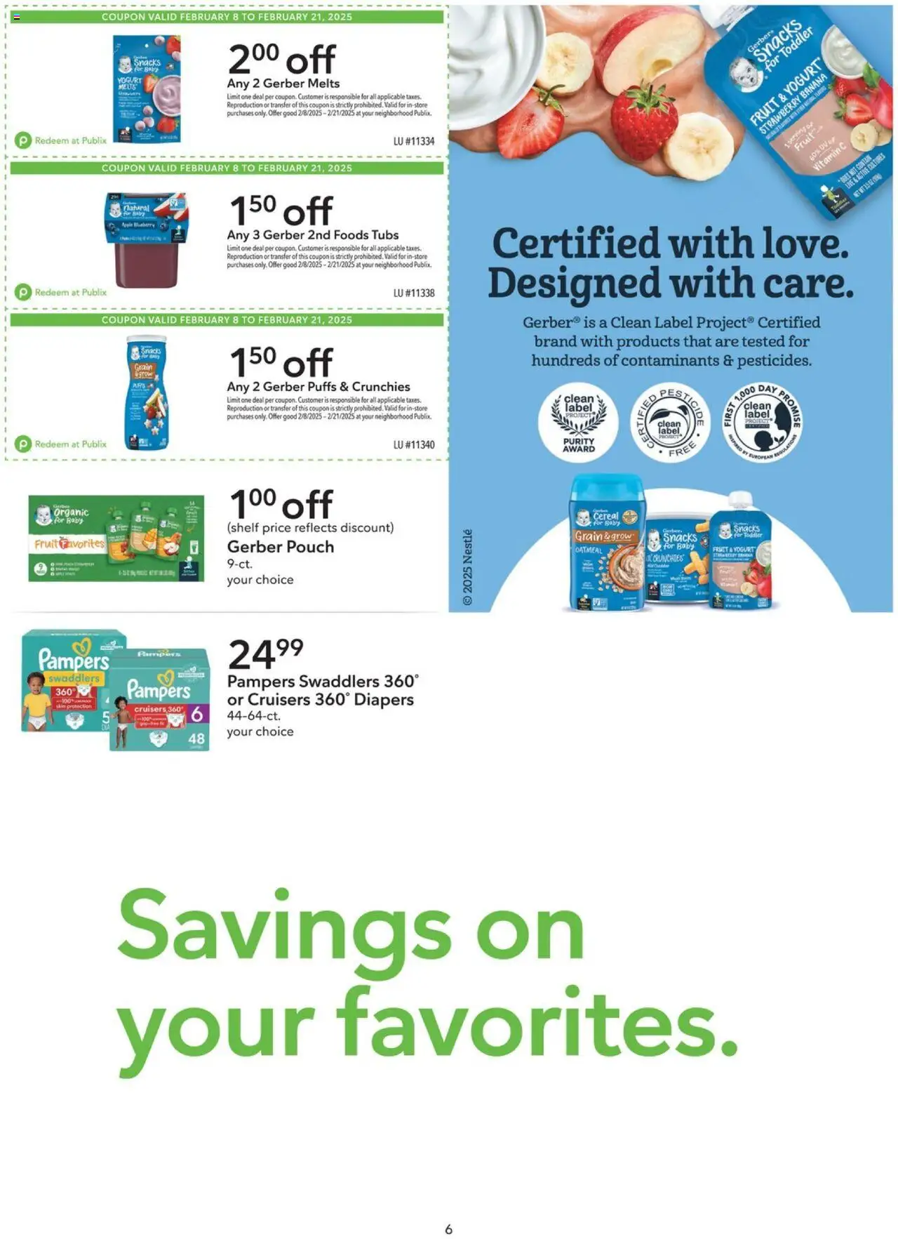 Publix Weekly ad from (02/08/2025) - Ad this week, Flyer - Page number 6