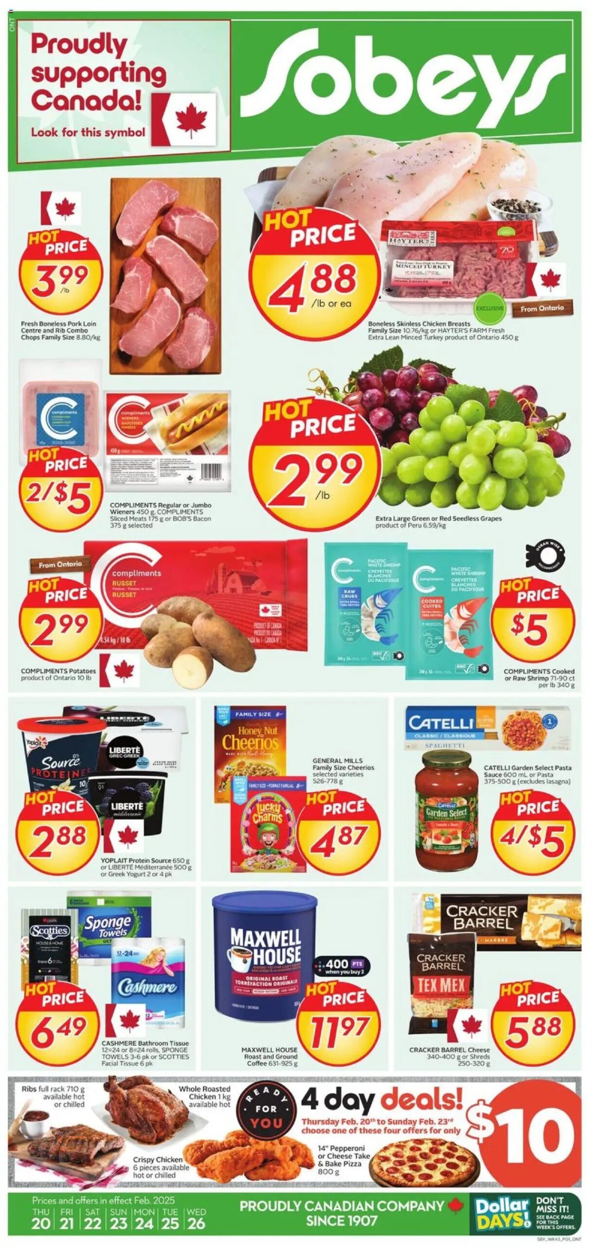 Sobeys circulaire valide 20 févr. 2025 - 26 févr. 2025
