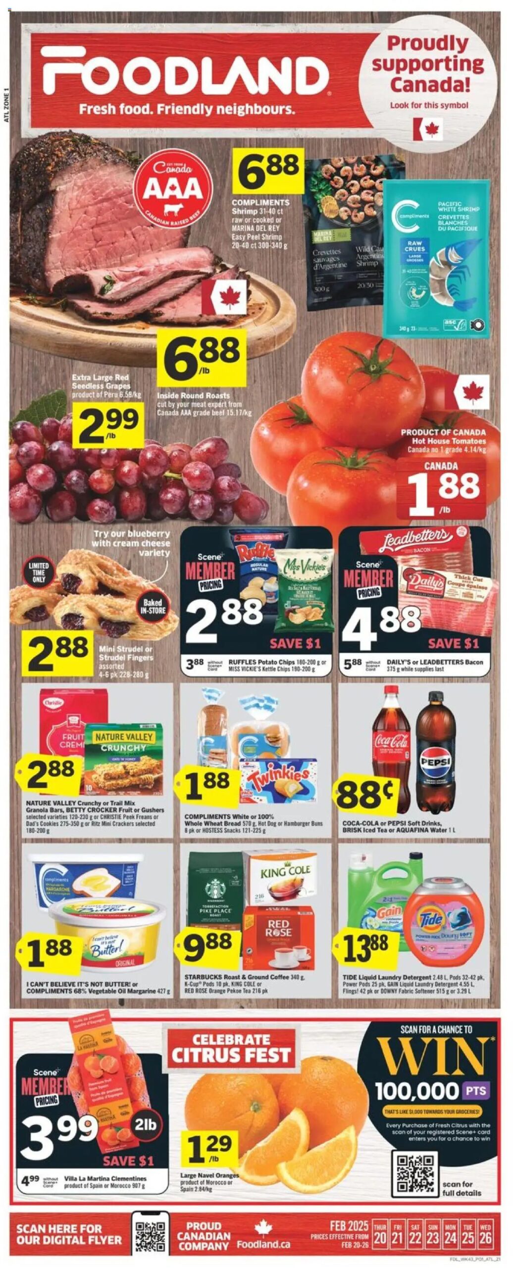 Foodland weekly flyer starting Feb 20, 2025 ⭐️